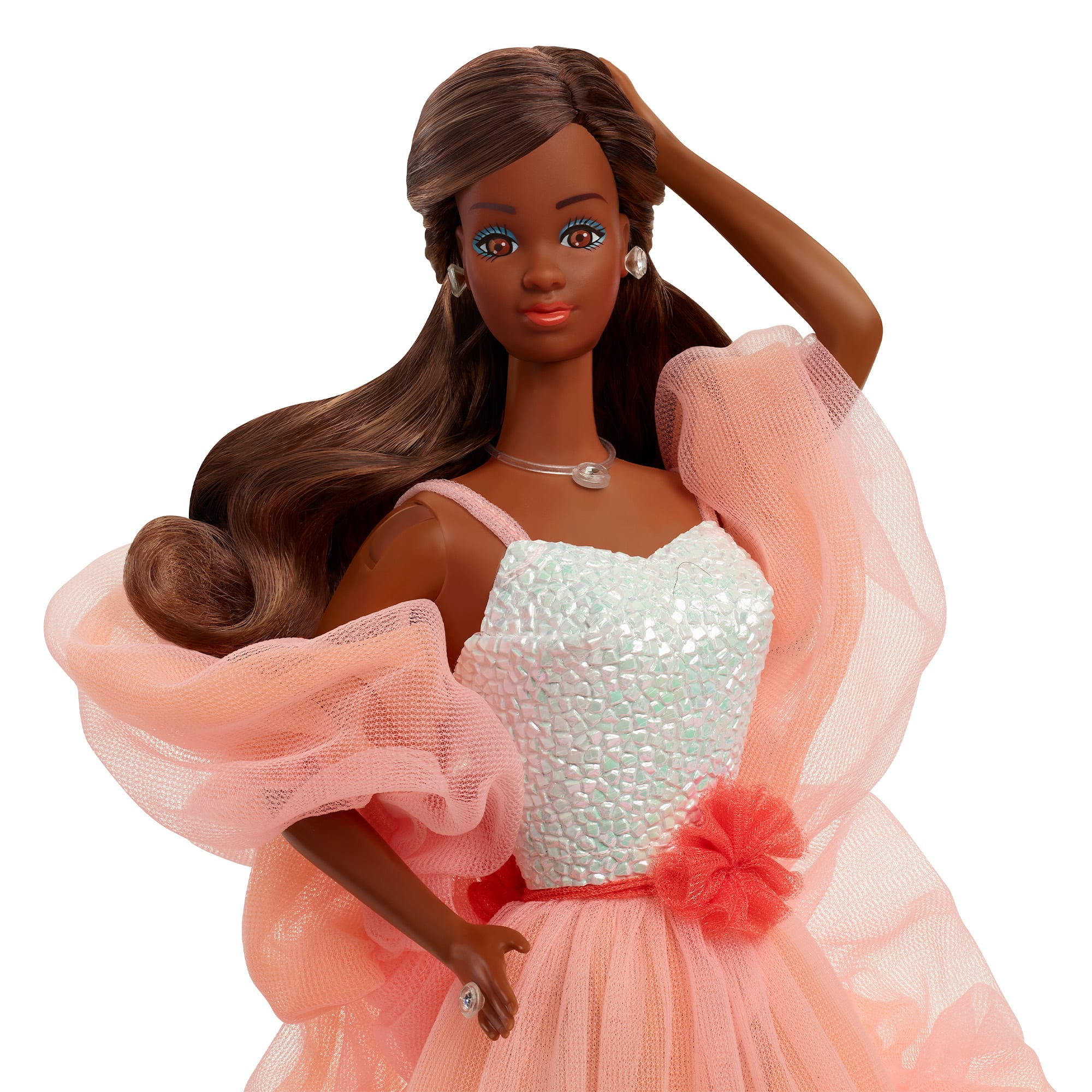 Peaches 'n Cream Barbie Doll. Brown Hair - Image 9