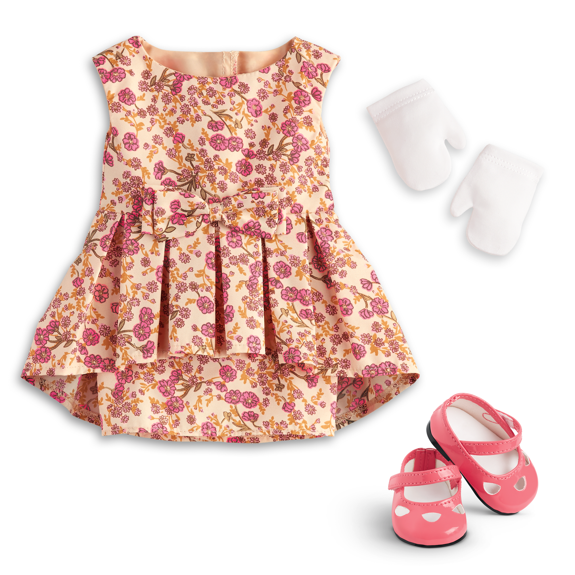 Melody's™ Fancy Floral Dress for 18-inch Dolls (Historical Characters)