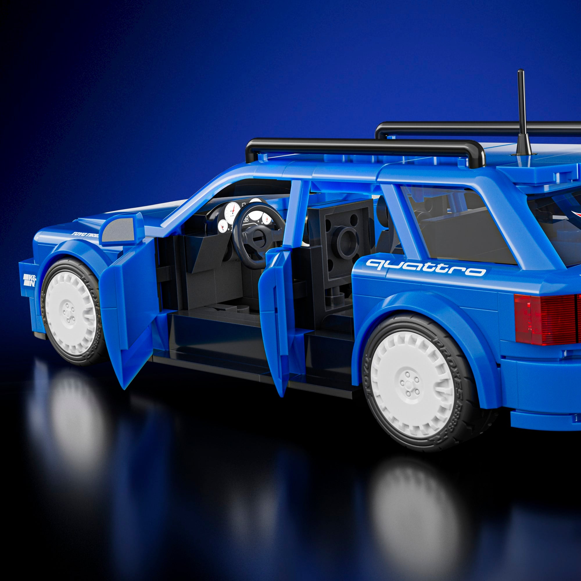 Mattel Brick Shop Hot Wheels Audi Avant RS2 Building Set - Image 6