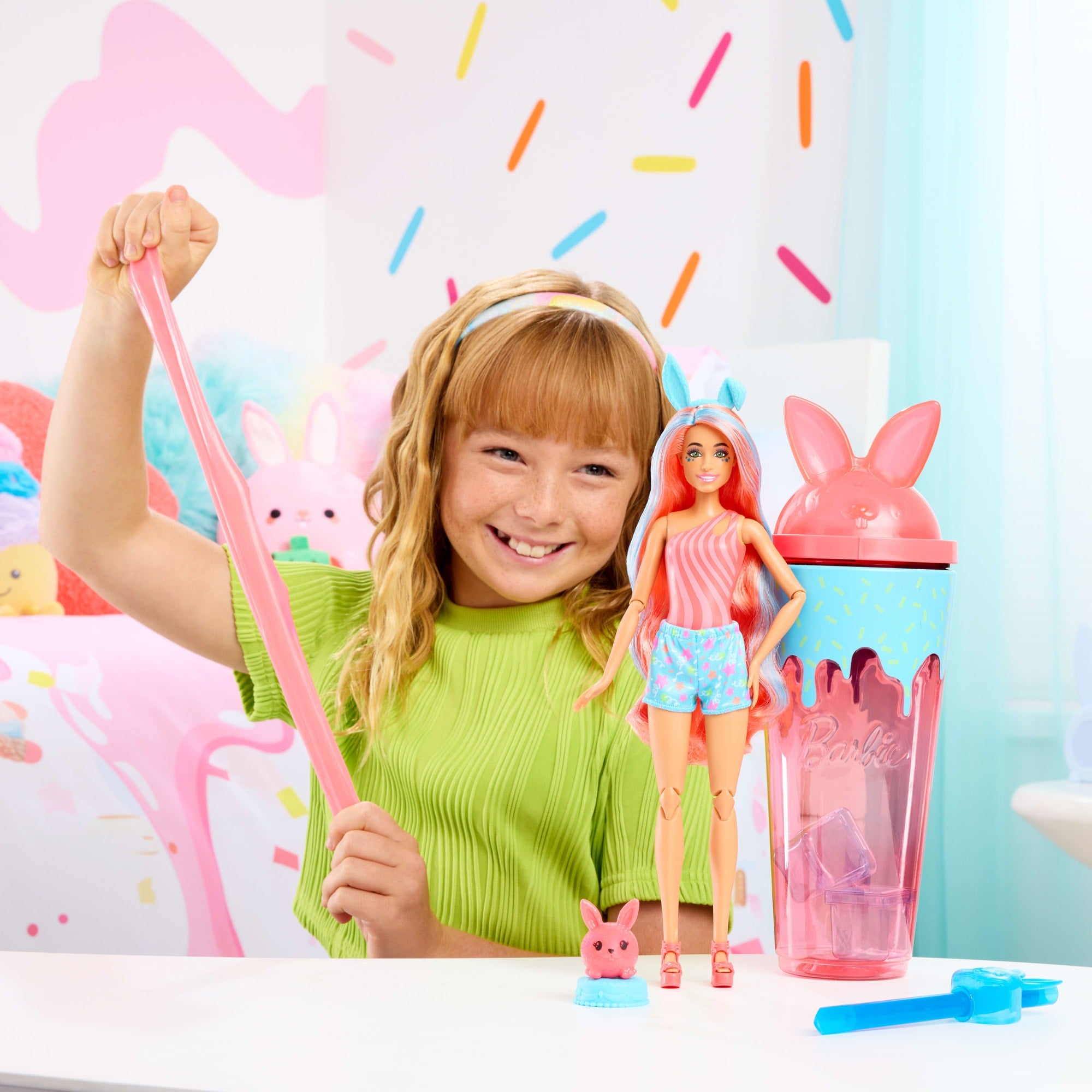 Barbie Pop Reveal Shakes Series Doll & Accessories Set. Scented Bright Bunny Fashion Doll - Image 2