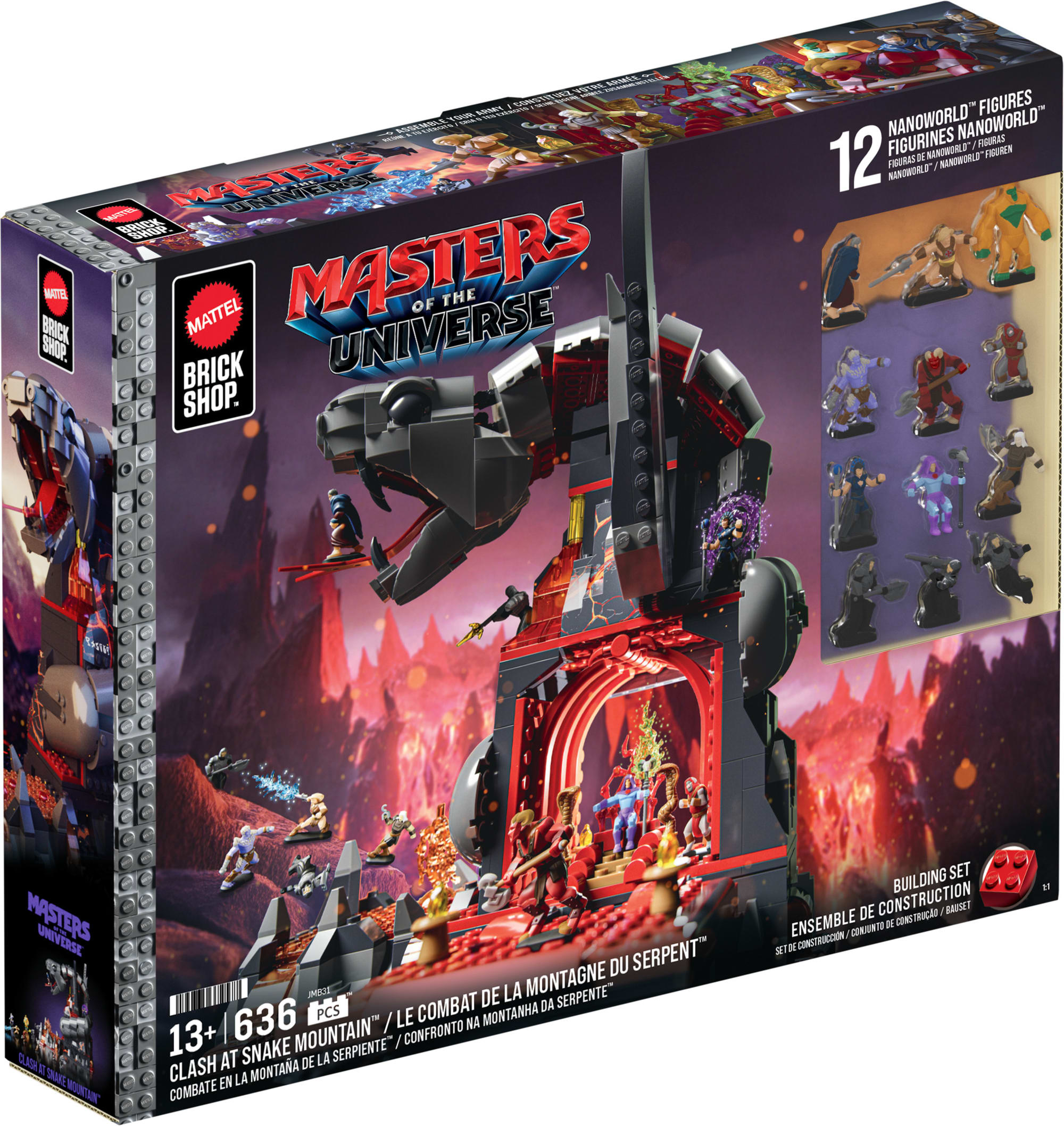 Mattel Brick Shop Masters of the Universe Clash at Snake Mountain Building Set - Image 8