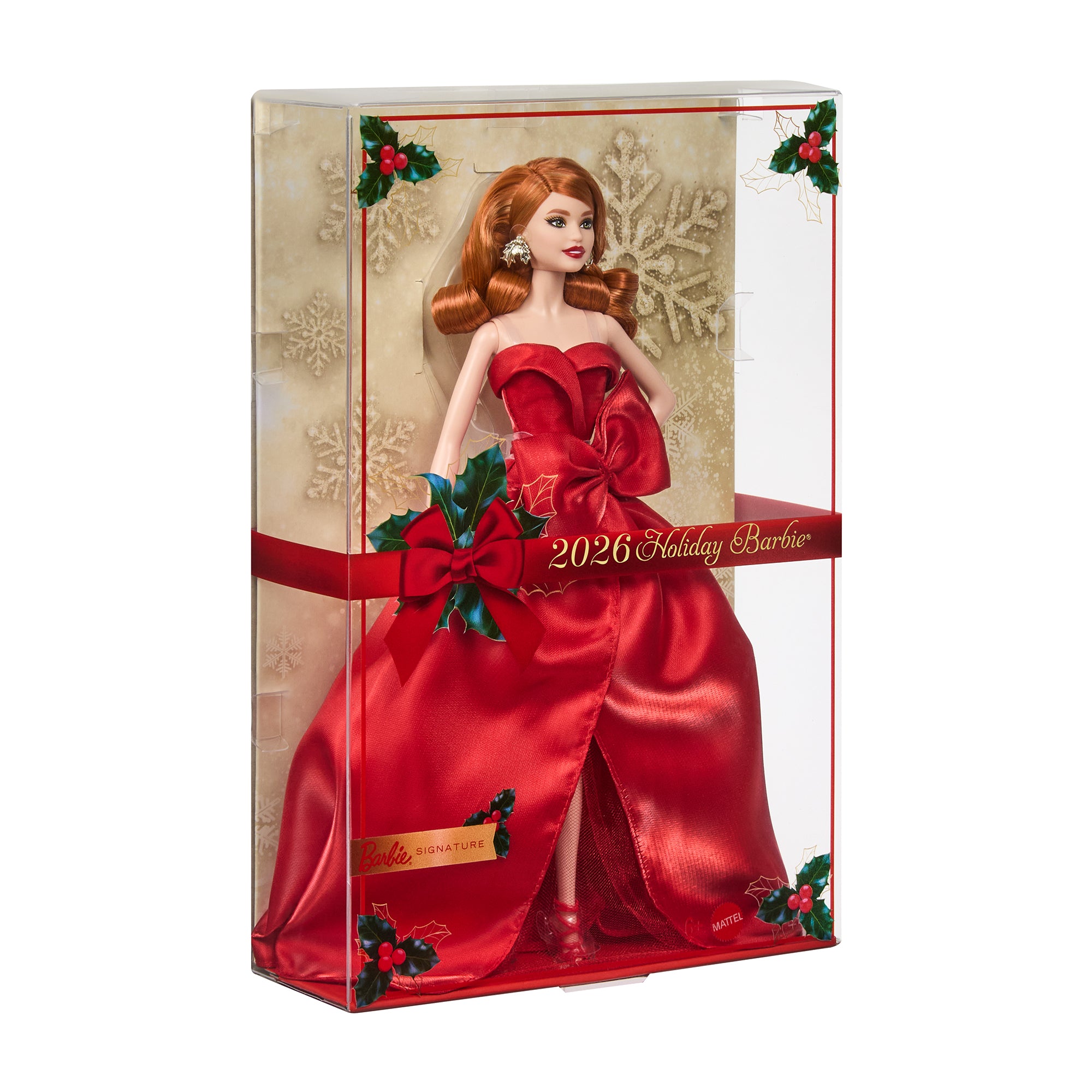 Barbie Signature 2026 Holiday Barbie Doll with Red Hair - Image 7