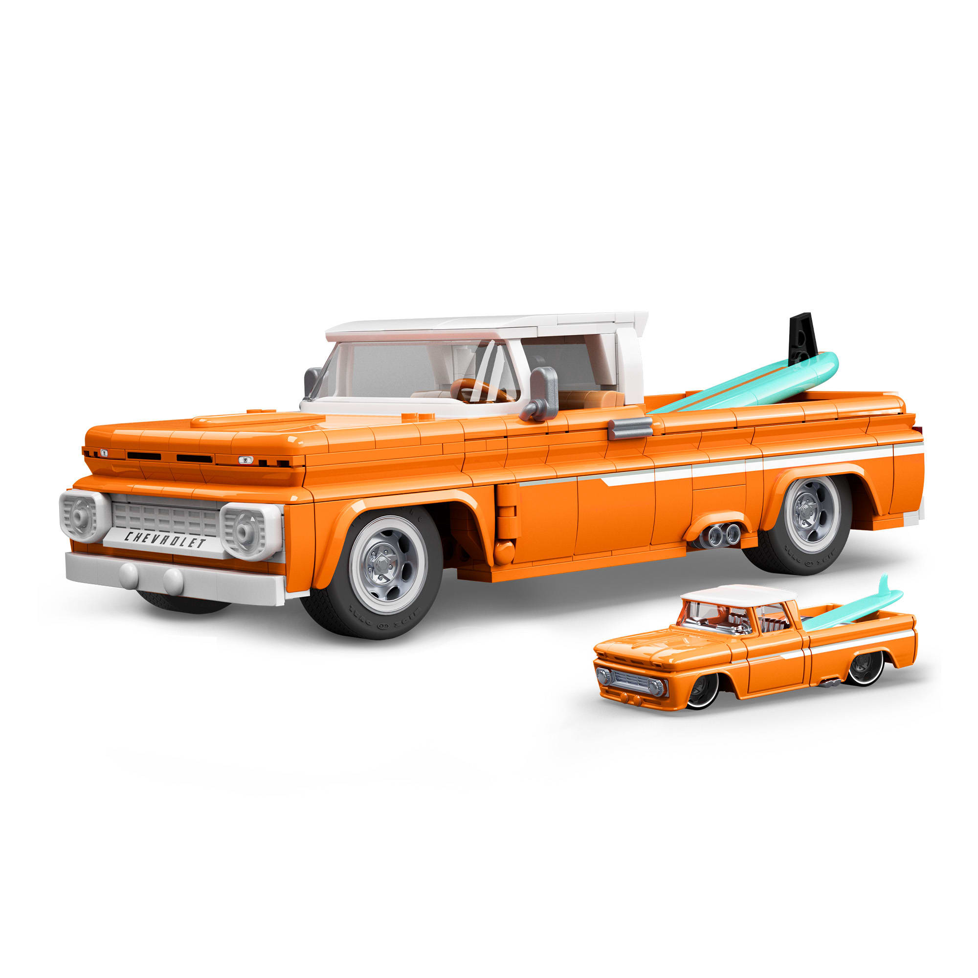 Mattel Brick Shop Hot Wheels Custom '62 Chevy Pickup Building Set - Image 2