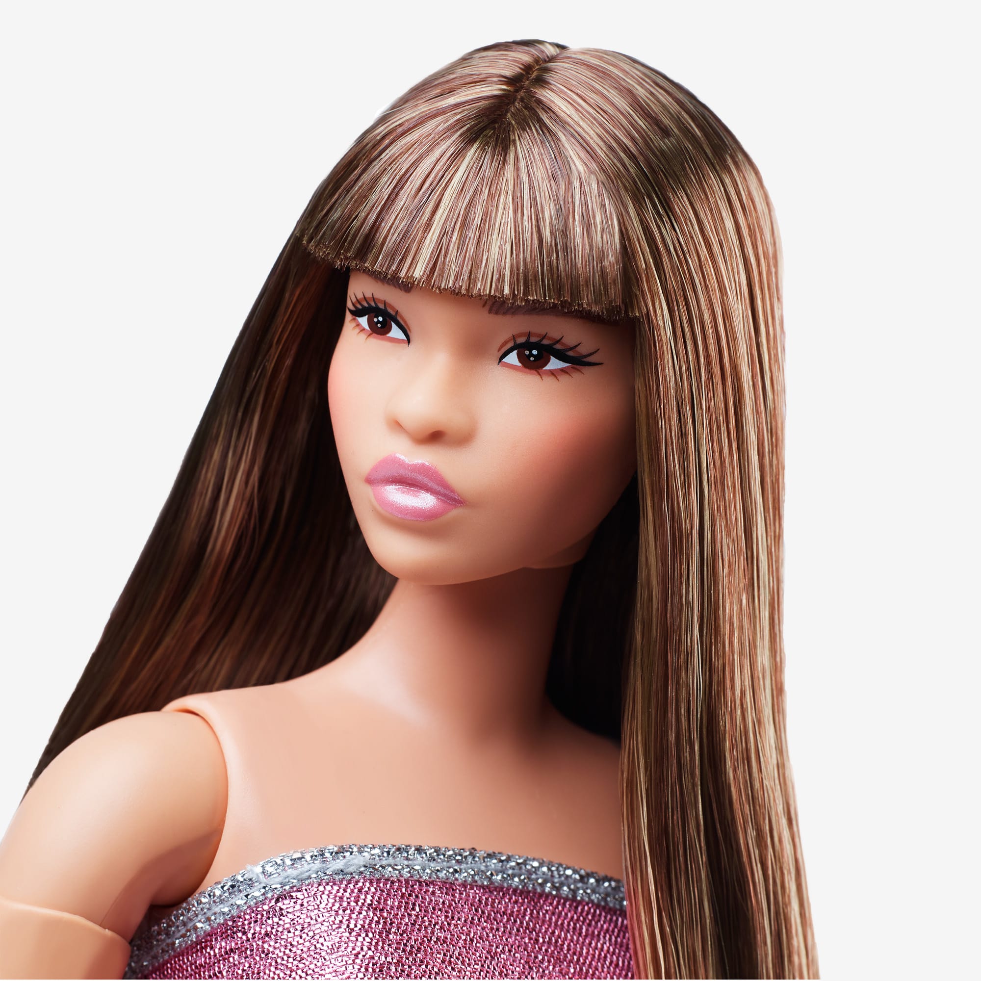 Barbie Looks Doll #24 (Curvy. Long Brown Hair) - Image 8