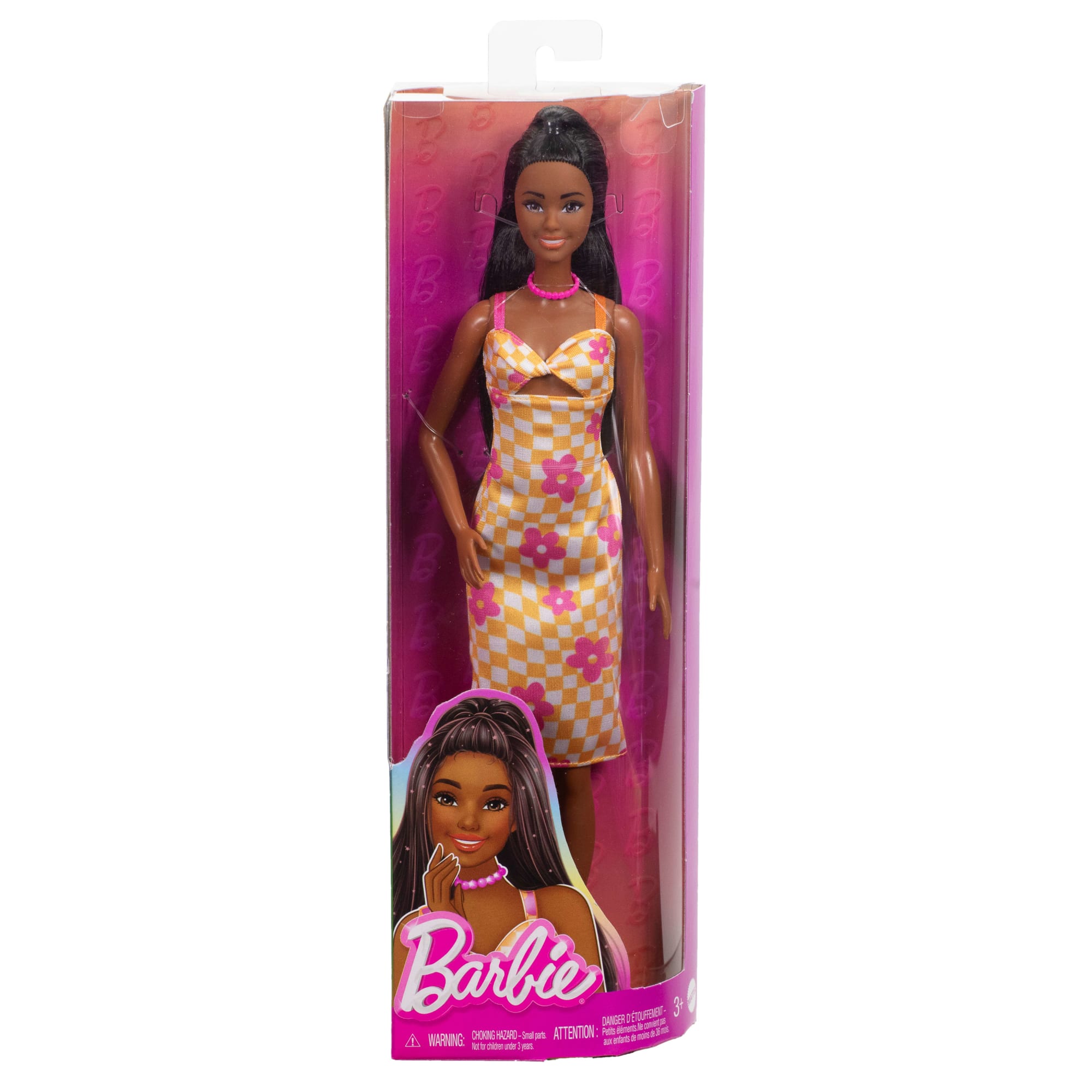 Barbie Fashionista Muñeca Vestido de Cuadros con Flores - Image 6