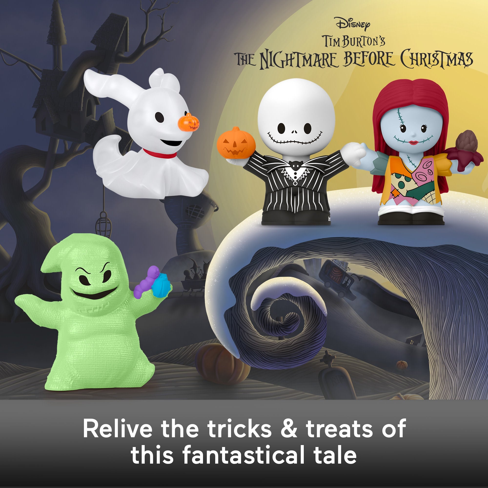 Little People Collector Disney Tim Burton's The Nightmare Before Christmas Set. 4 Figures - Image 2