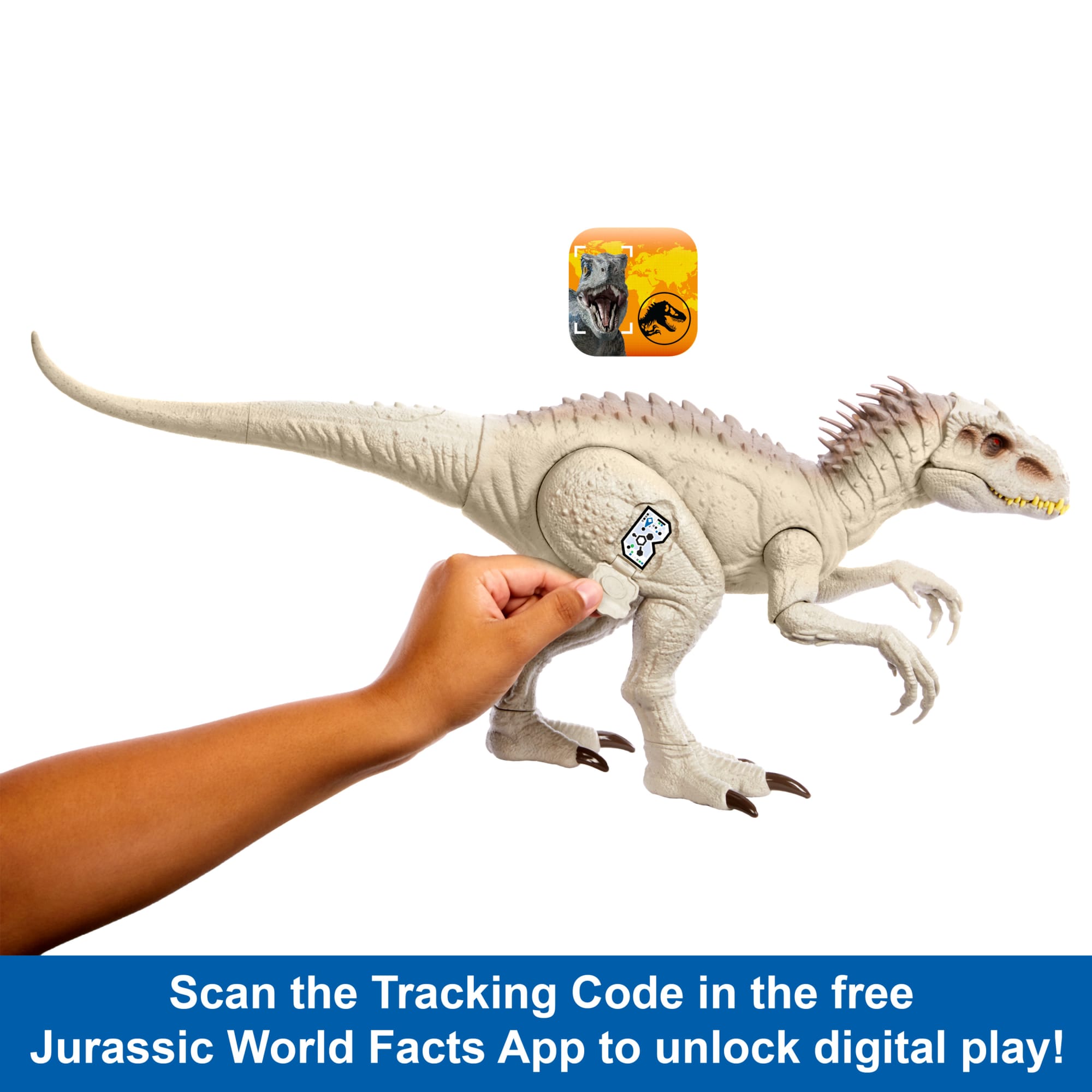 Jurassic World Camouflage 'n Battle indominus Rex Action Figure Toy With Lights. Sound & Motion - Image 4