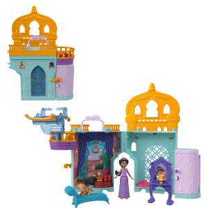 Disney Princess Jasmine Stacking Castle Doll House With Small Doll. inspired By Disney Movie Aladdin