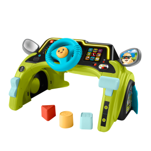 Fisher-Price Laugh & Learn Sit & Steer Driver Activity Center Baby & Toddler Learning Toy. Multilanguage Version