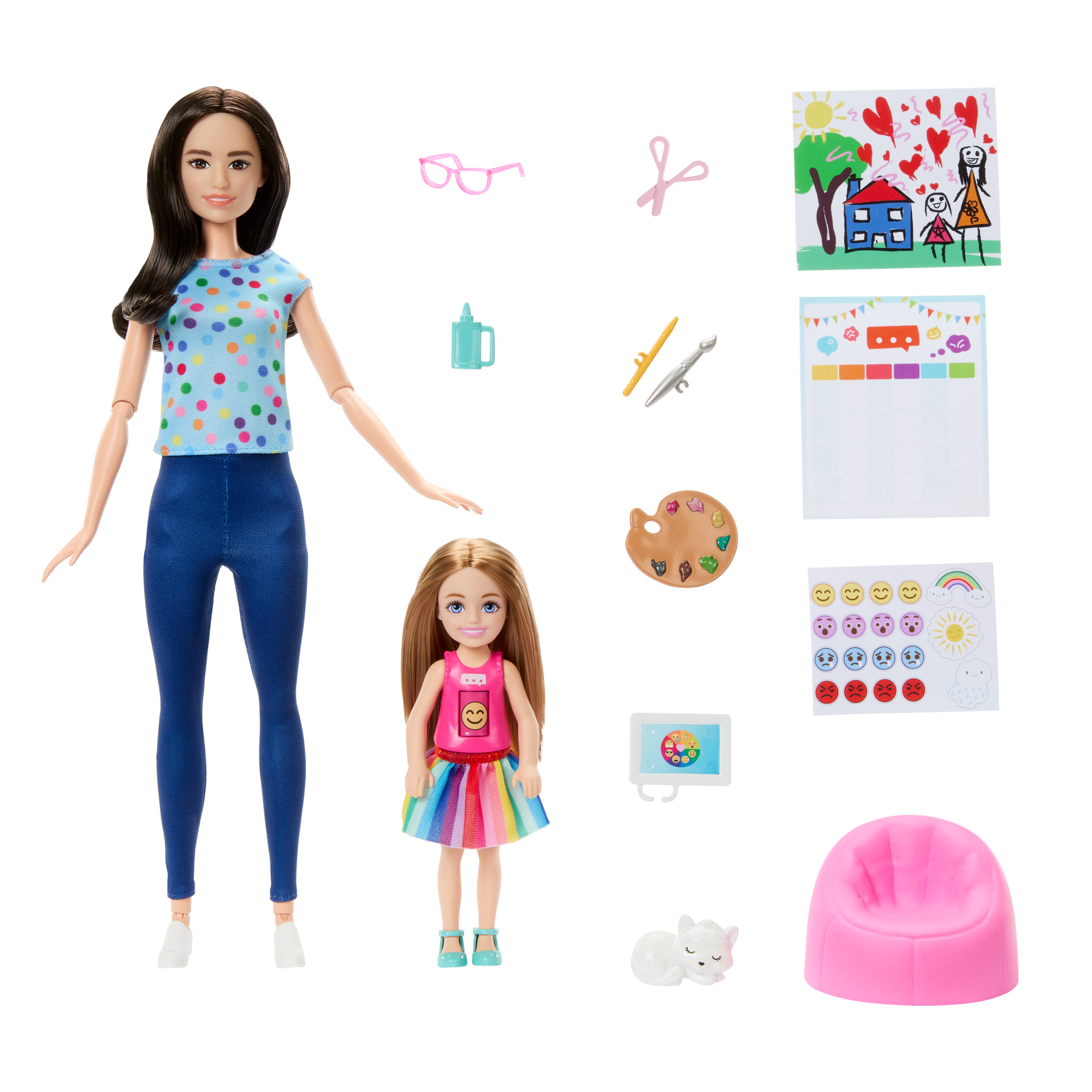 Barbie Coffret de Jeu Art-Thérapie. 2Poupées. Animal. Accessoires - Image 3
