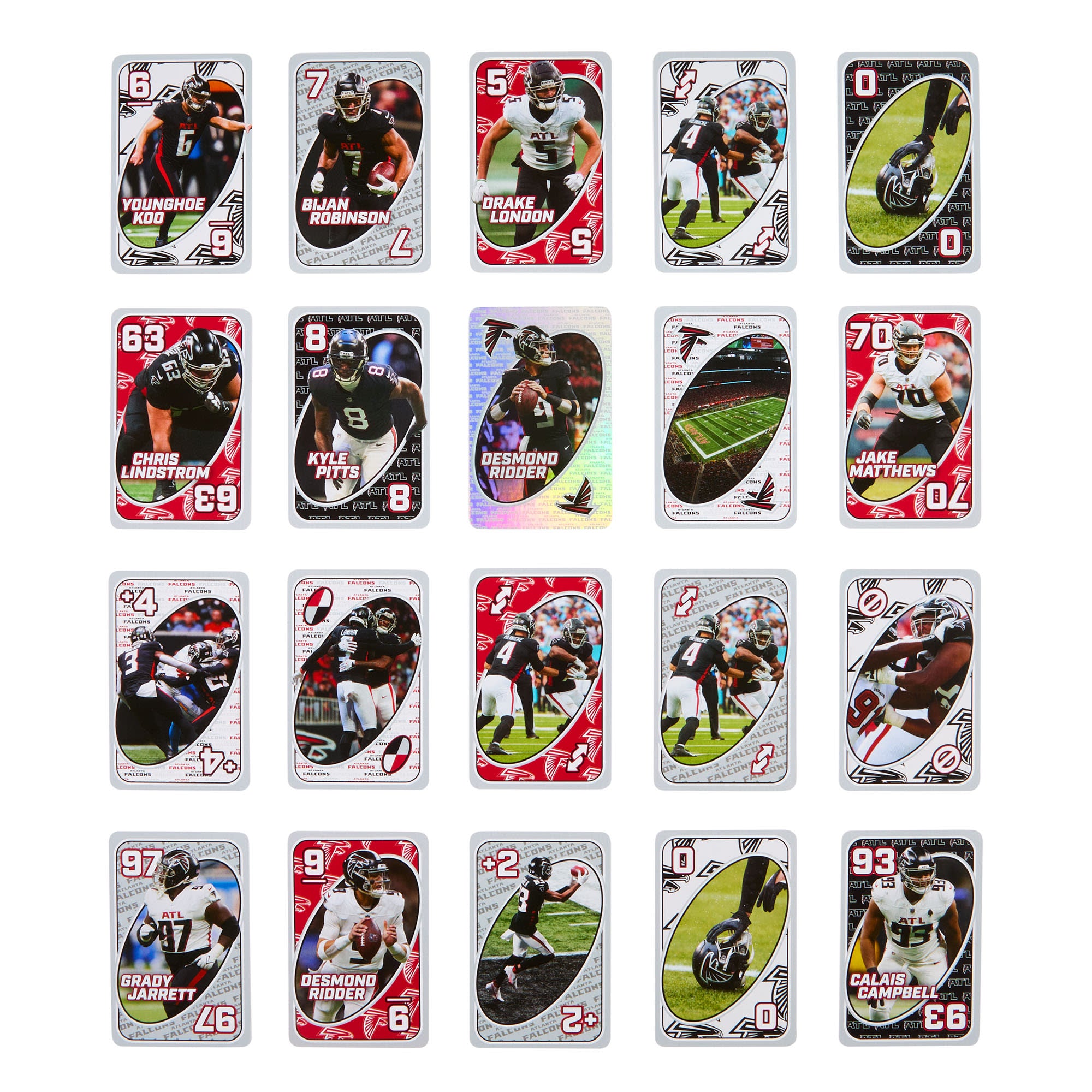 UNO Fandom NFL Atlanta Falcons Game Deck - Image 6