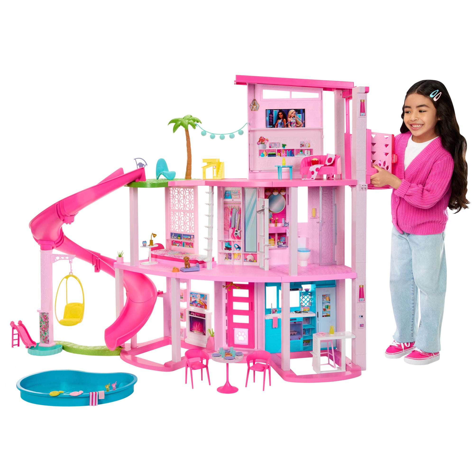 Barbie® Coffret de Jeu Maison de Rêve. 3 Étages. 75+ Éléments