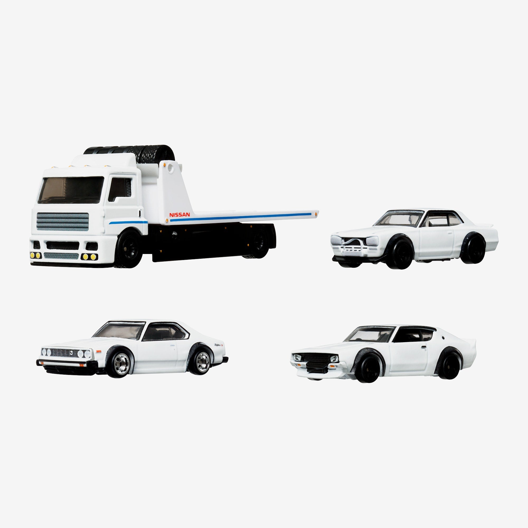 Hot Wheels Premium Collector Set. 3 Nissan Skyline Cars & 1 Transporter - Image 2