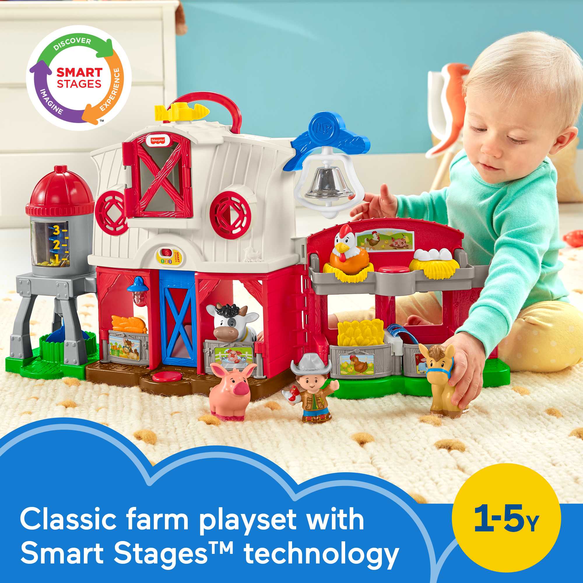 Fisher-Price Little People Caring For Animals Farm - English & French Version - Image 2