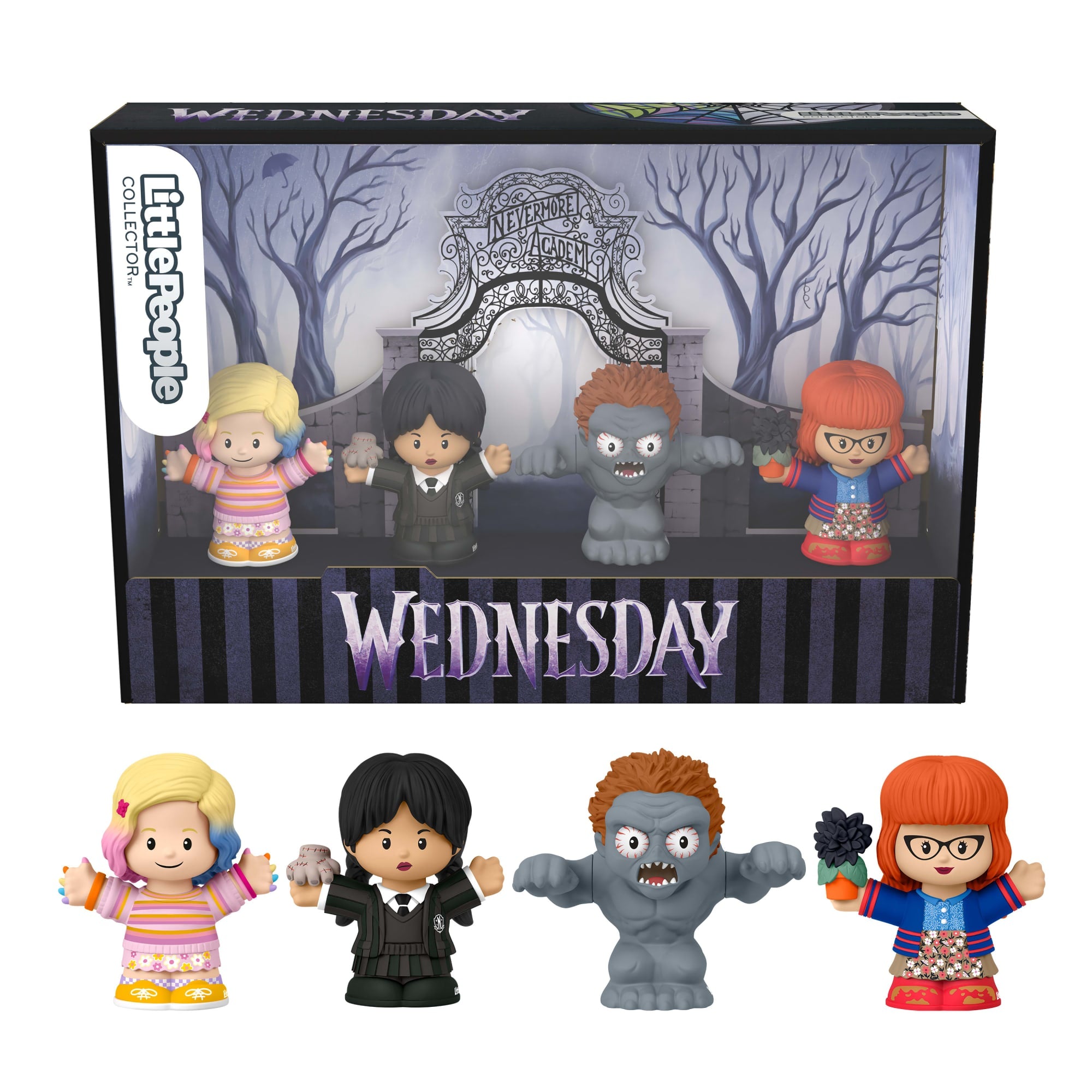 Little People Collector Wednesday Special Edition Set For Adults & Fans. 4 Figures