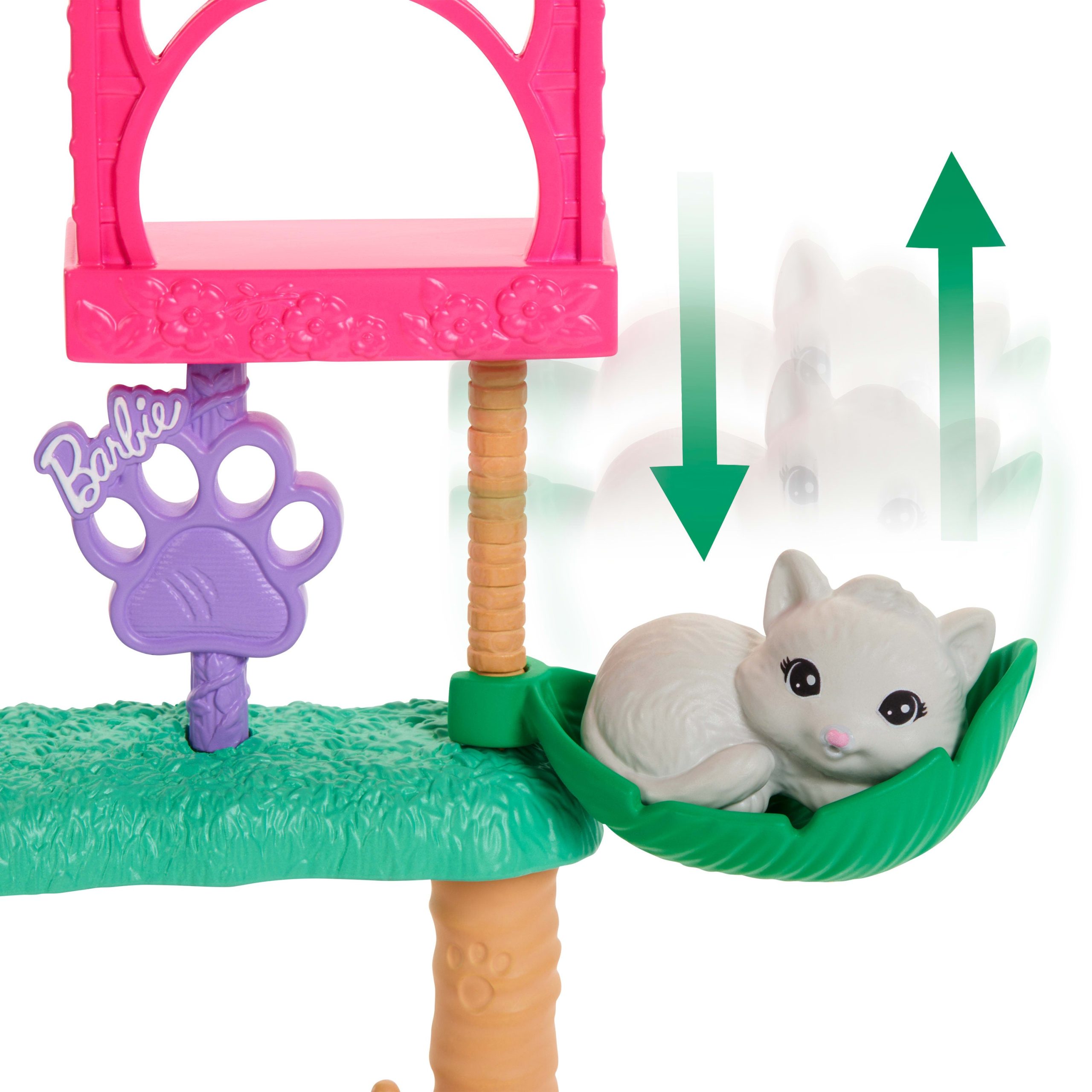 Barbie World Pet Paradise Kitty Playset With 9 Pieces Including 2 Cats. Food Accessories. & Toys - Image 3