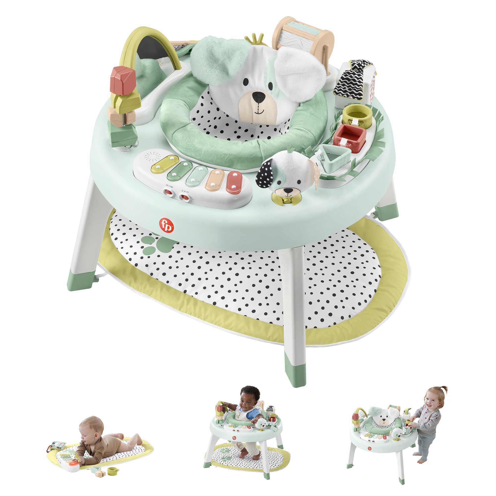 Fisher-Price 3-in-1 Baby Activity Center With Lights & Sounds. Play Mat. Toddler Toy. Snugapuppy