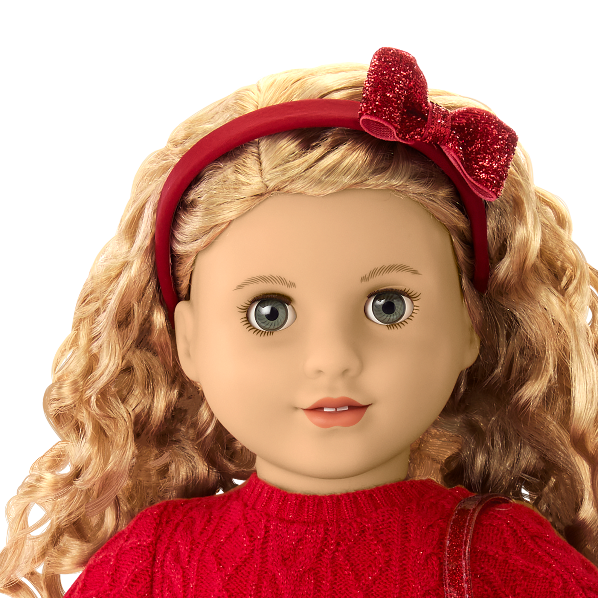 American Girl® x Something Navy Crimson Sparkle Sweater Dress for 18-inch Dolls - Image 4