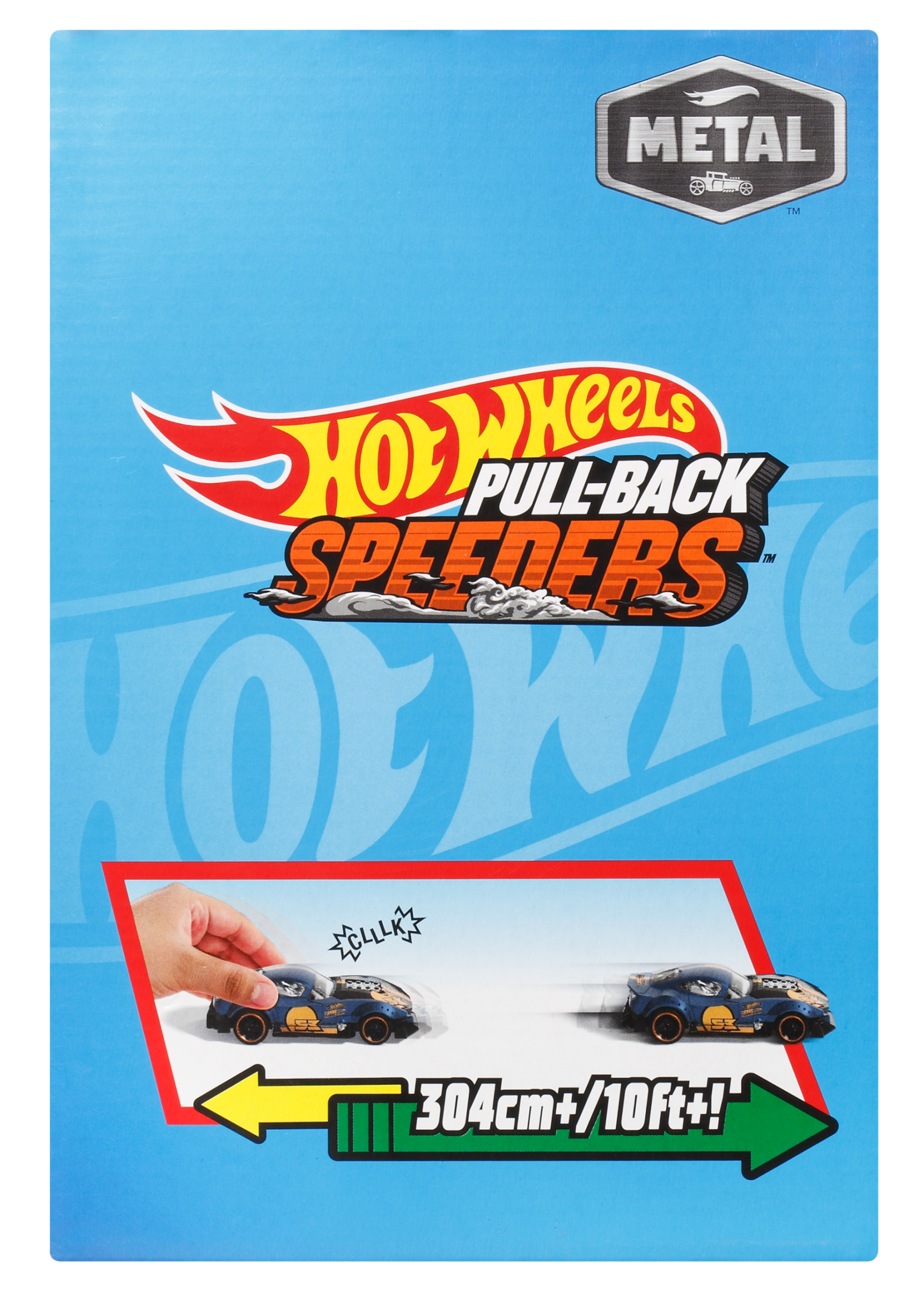 Hot Wheels Pull-Back Speeders Toy Car in 1:43 Scale. Pull Car Backward & Release To Race - Image 6