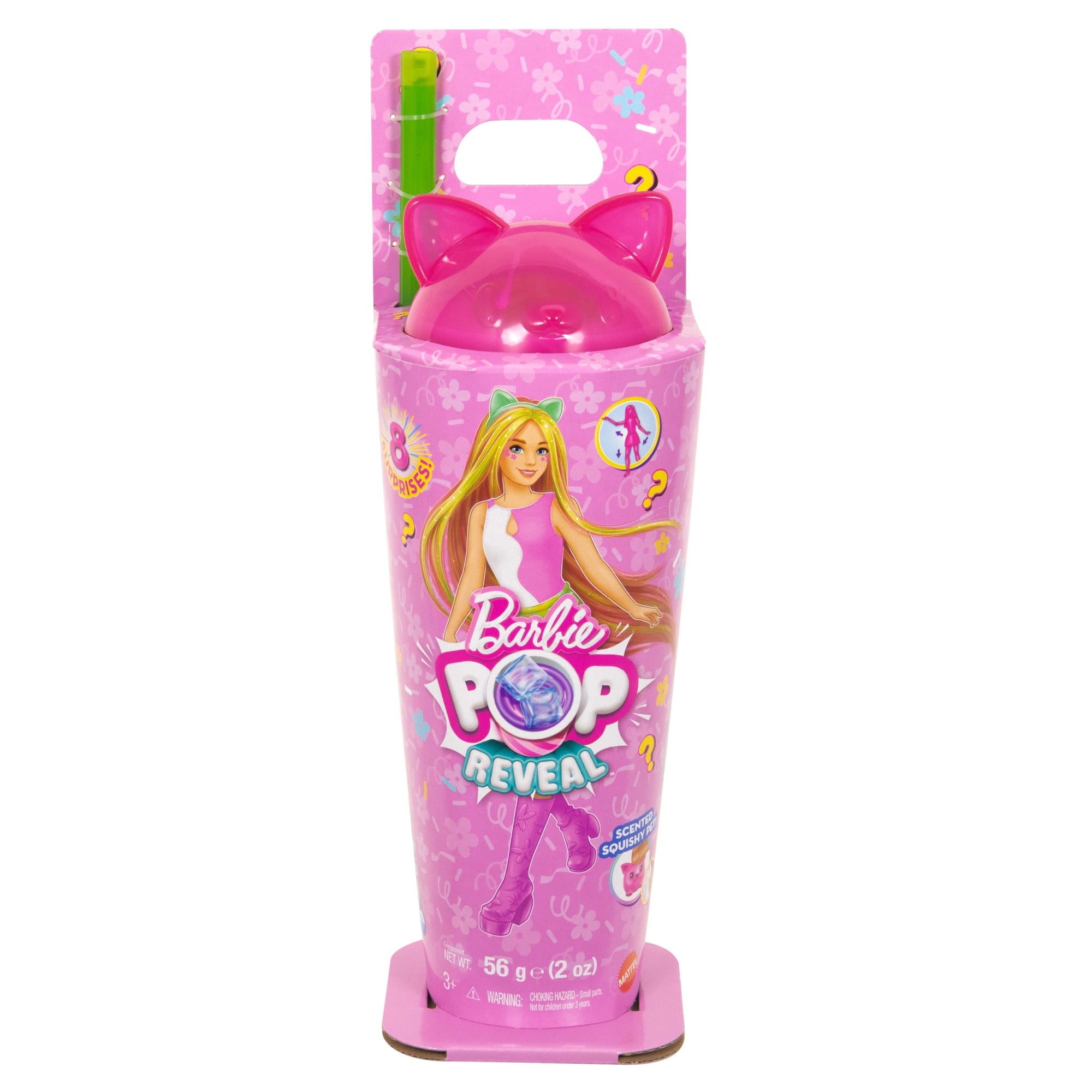 Barbie Pop Reveal Shakes Series Doll & Accessories Set. Scented Cute Kitten Fashion Doll - Image 6