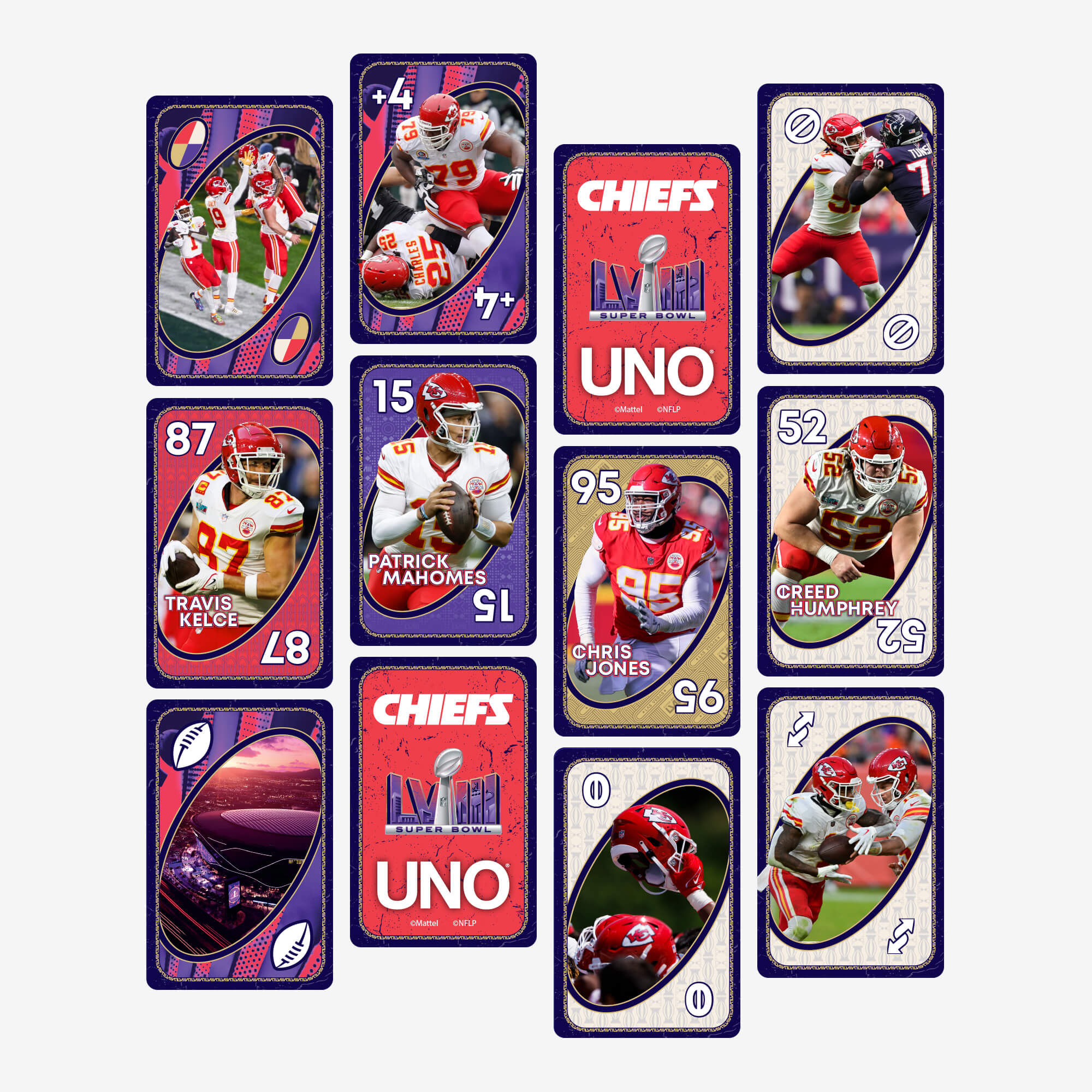 UNO LVIII Super Bowl Card Game - Image 2
