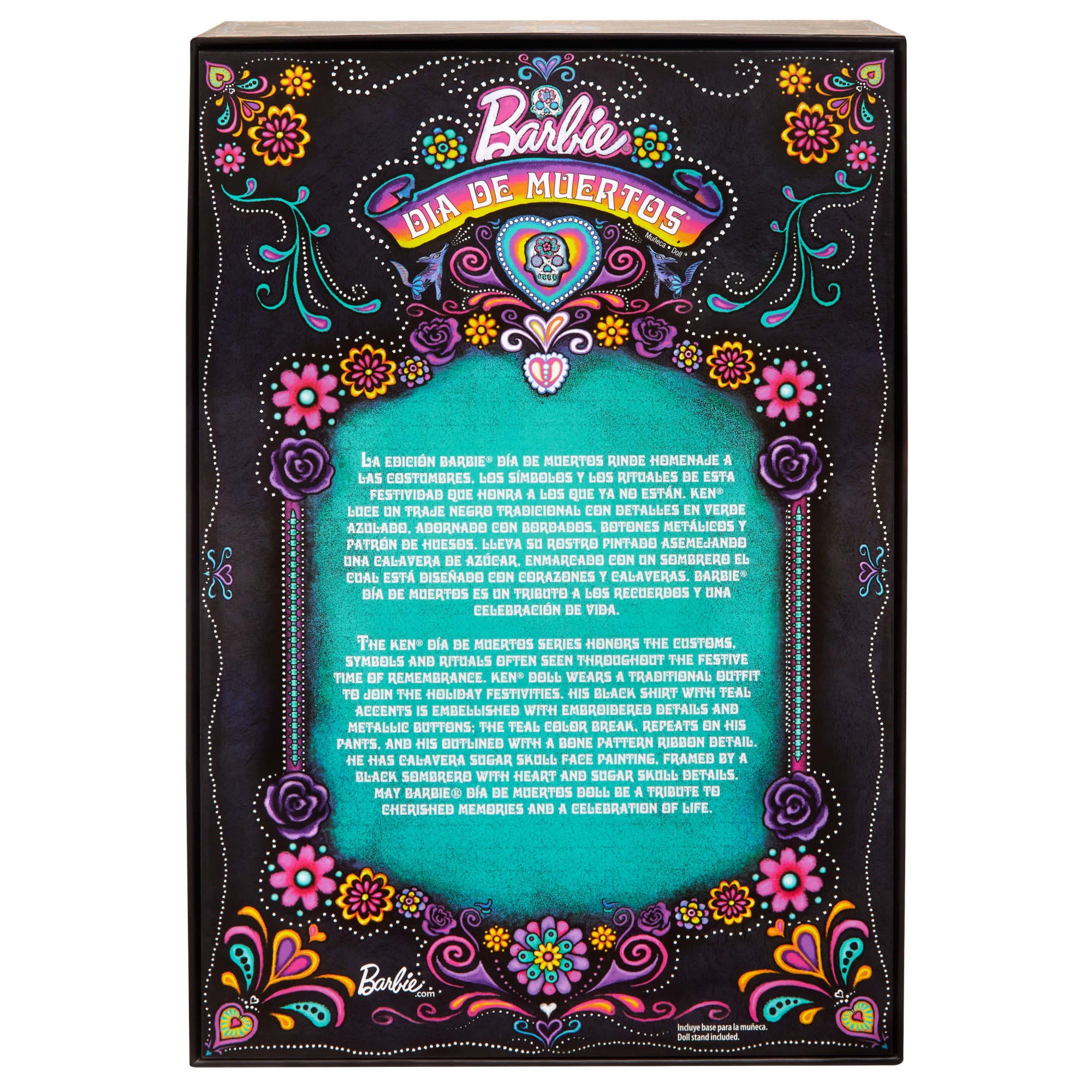 Barbie Signature Día De Muertos 2024 Collectible Ken Doll in Black Suit With Hat - Image 6