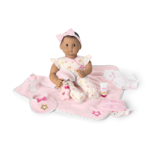Bitty Baby® Doll #5 with brown hair Care & Play Set