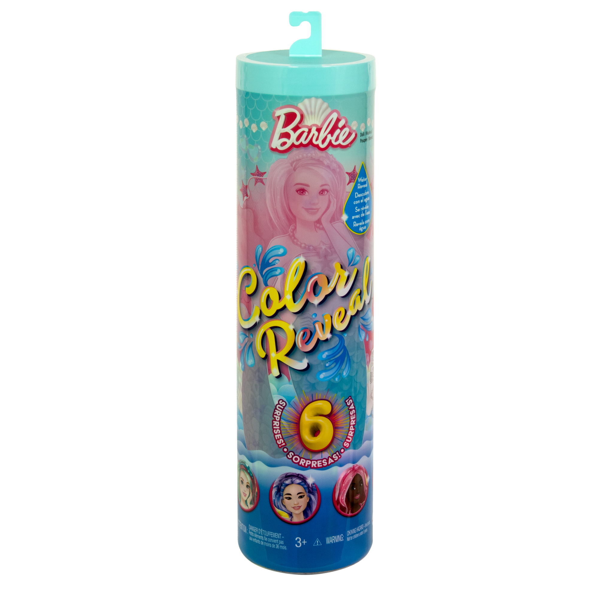 Barbie Color Reveal Mermaid Series Doll & Accessories With 6 Surprises. Color-Change Hair - Image 5