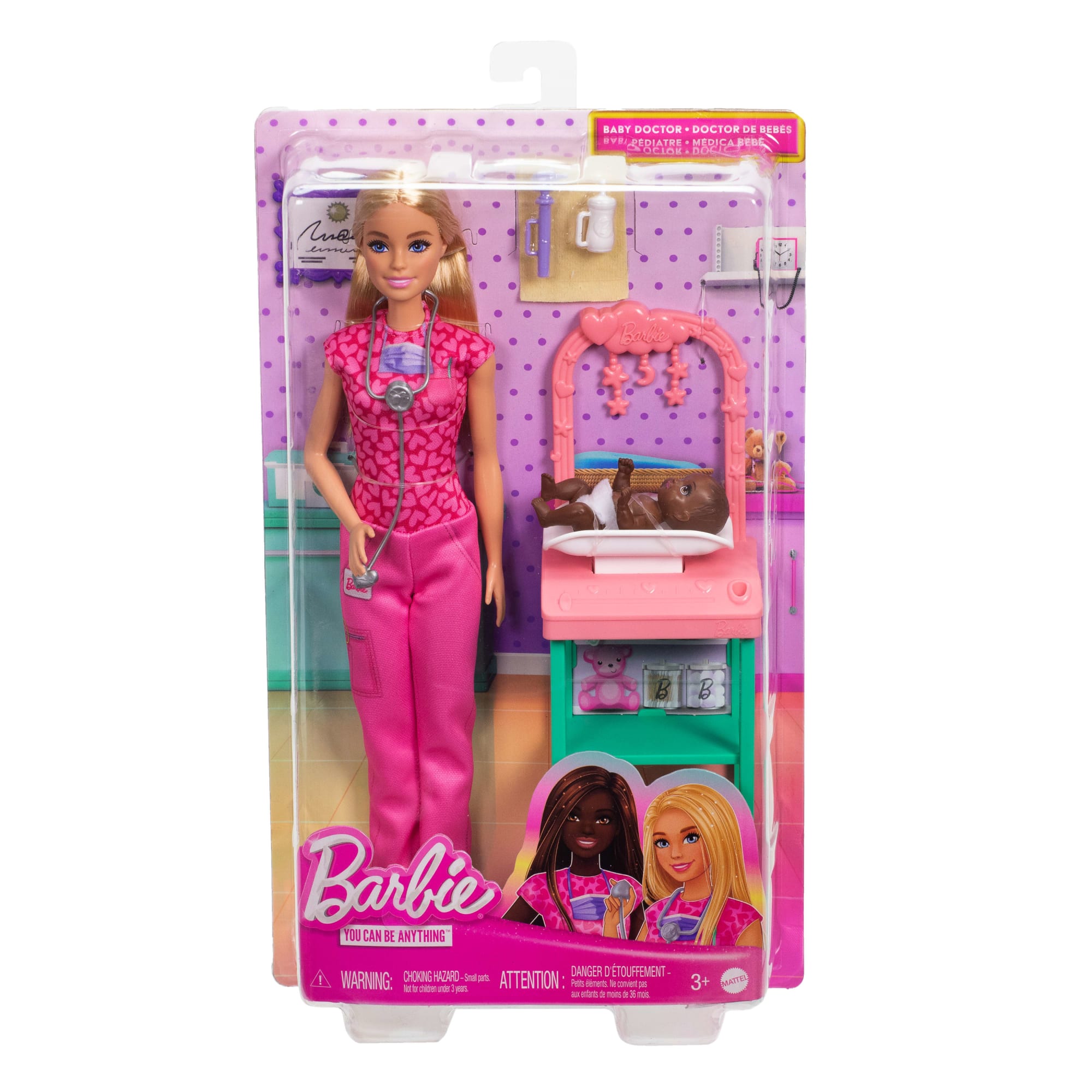 Barbie Baby Doctor Doll With Blonde Fashion Doll. 1 Baby Doll. Furniture & Accessories - Image 6