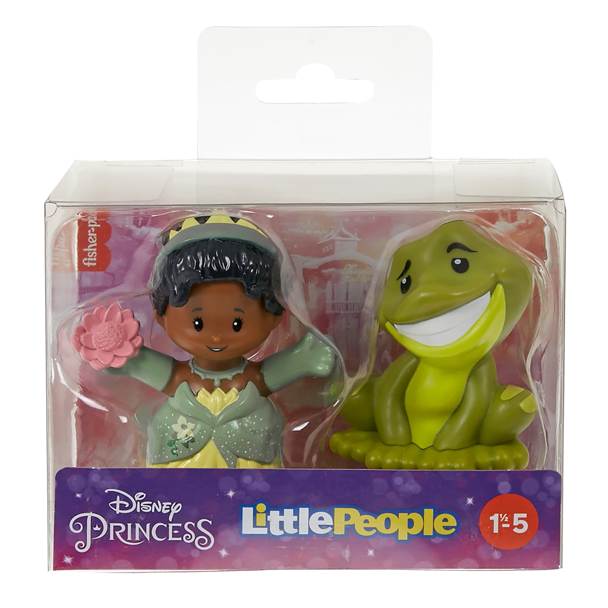 Little People Disney Princesa Juguete para Bebés Figuras de Tiana y Naveen - Image 5