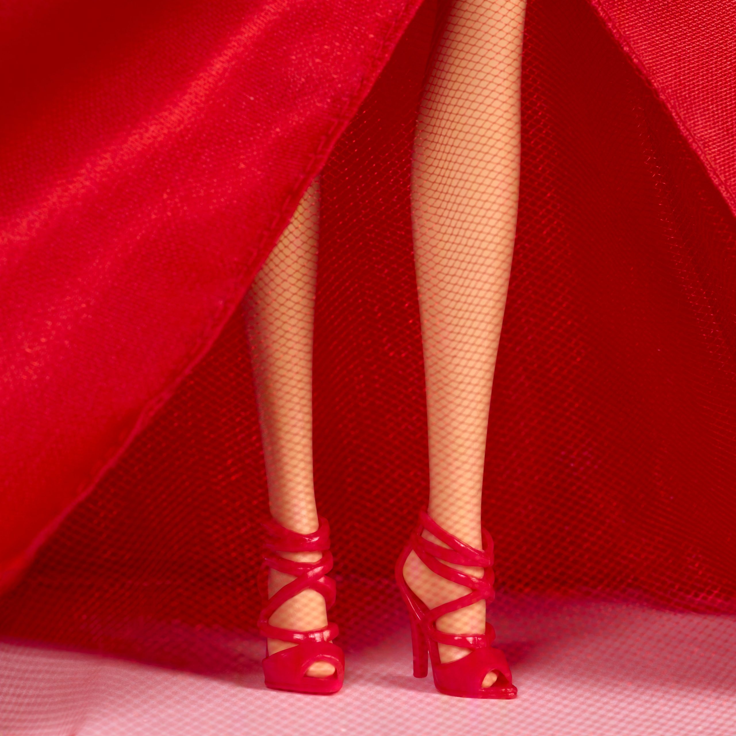 Barbie Signature 2026 Holiday Barbie Fashion Doll. Seasonal Collector. Dark Brown Hair With Red Gown With Bow Detail - Image 4