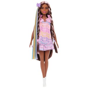 Barbie Fun & Fancy Doll & Accessories. Brunette Fashion Doll With Extra-Long Hair & 2 Looks