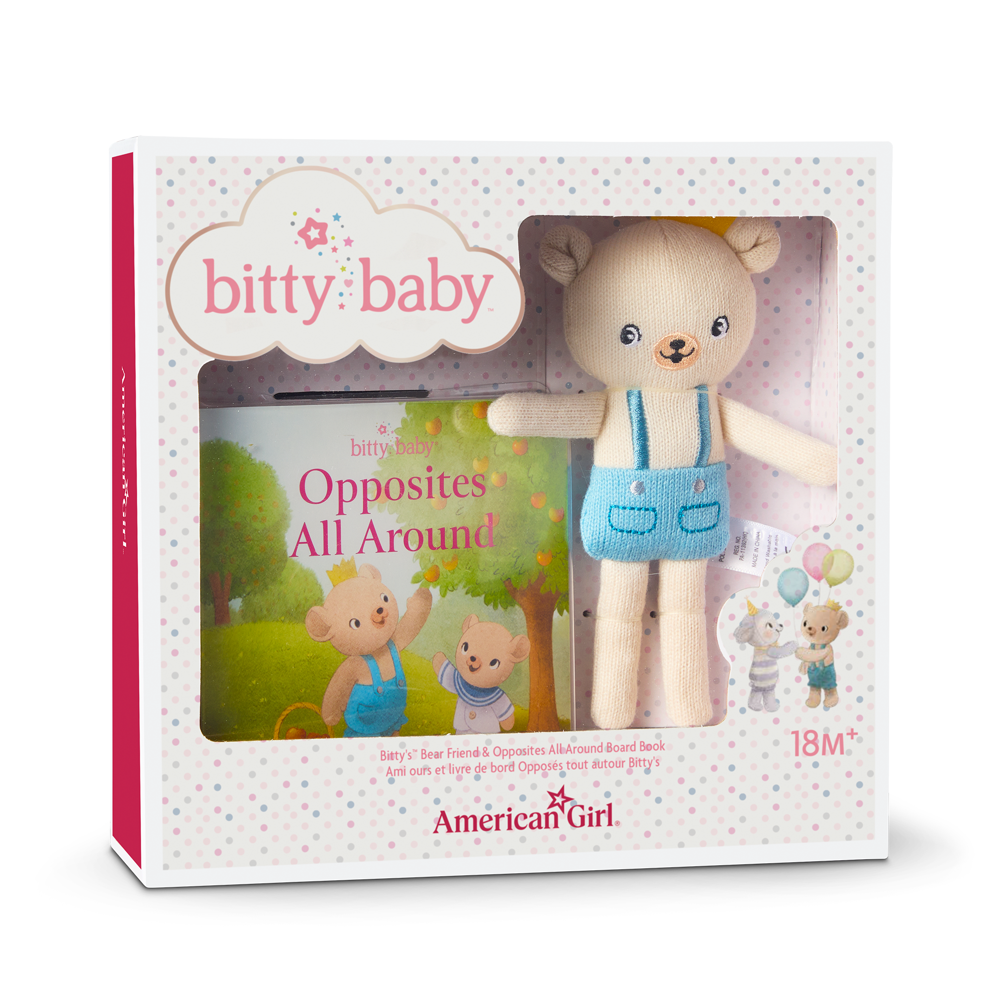 Bitty Baby® Doll #5 in Pastel Blue + Bear Friend & Board Book - Image 6