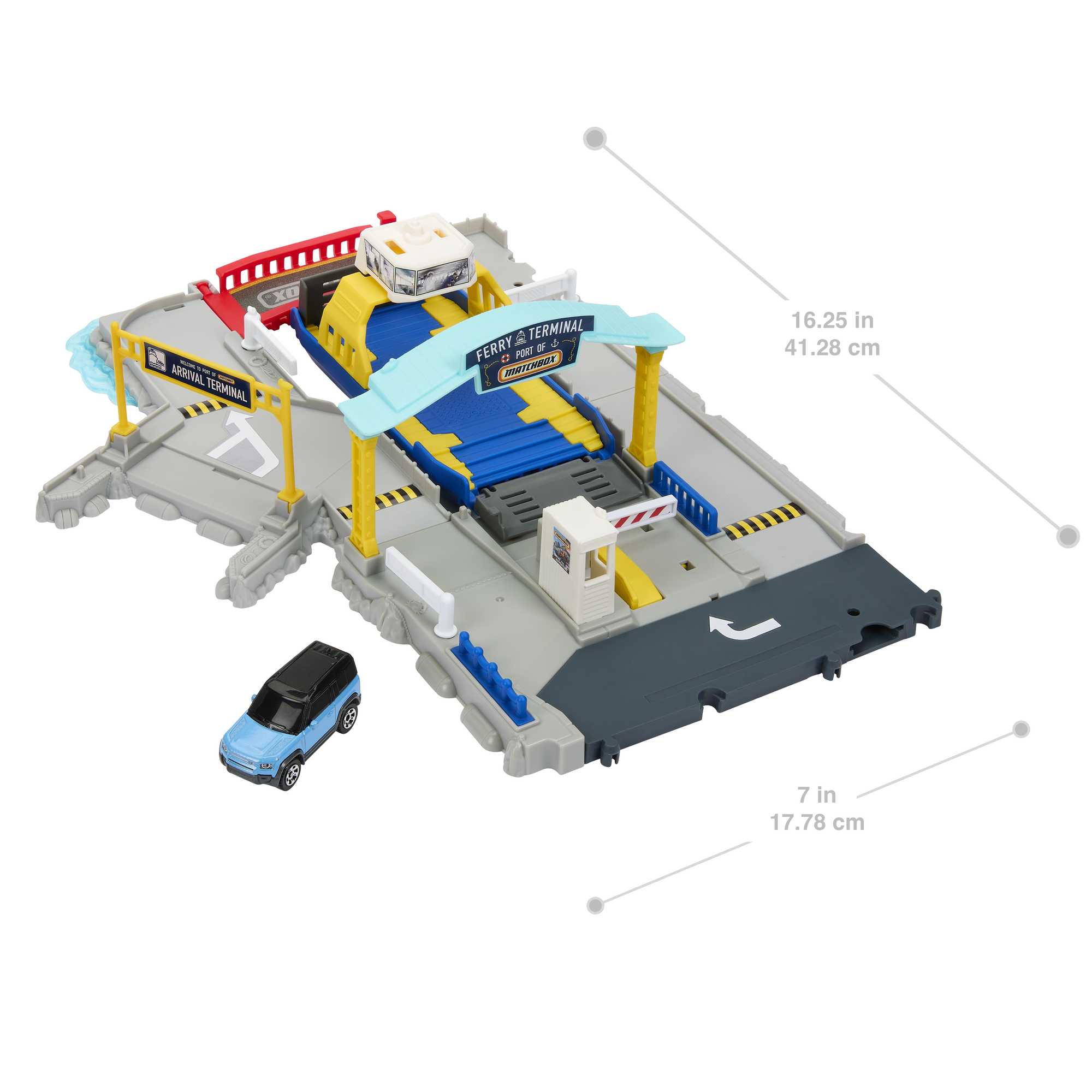 Matchbox Cars Playset. Ferry Port Set With Ferry Boat & 1 Matchbox Car - Image 2