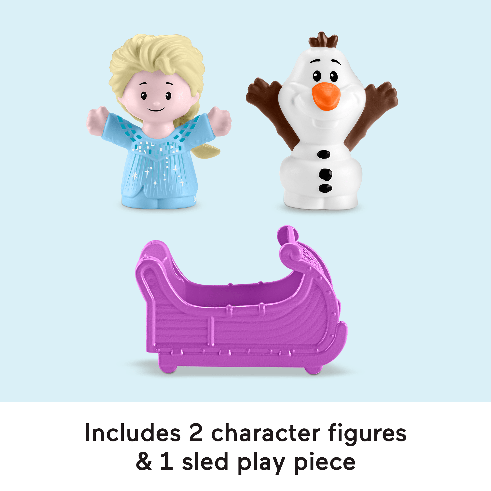 Disney Frozen Arendelle Sledding Adventures Little People Toddler Playset With 2 Figures - Image 5