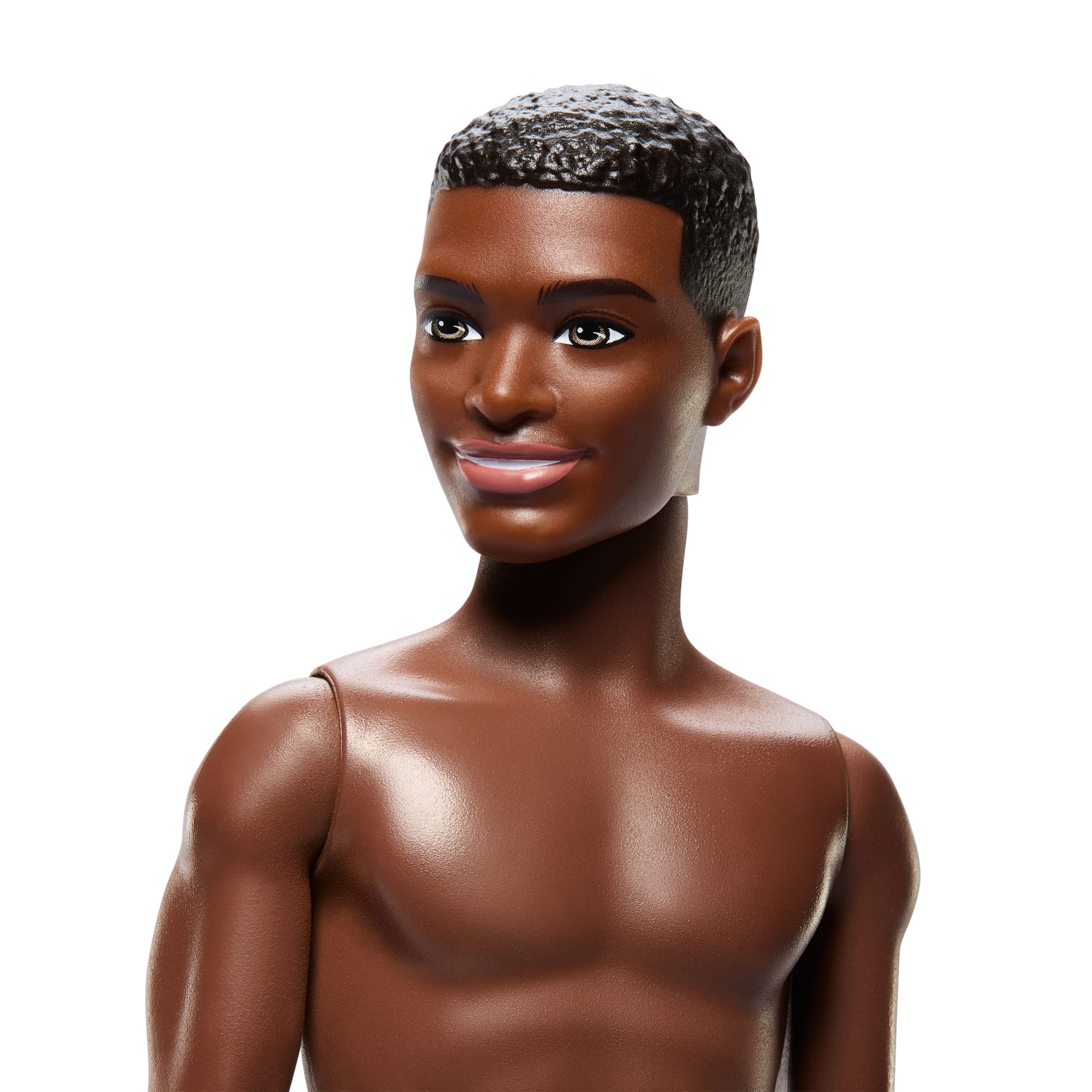 Beach Ken Doll With Dark Brown Hair Wearing Blue Swimsuit - Image 2