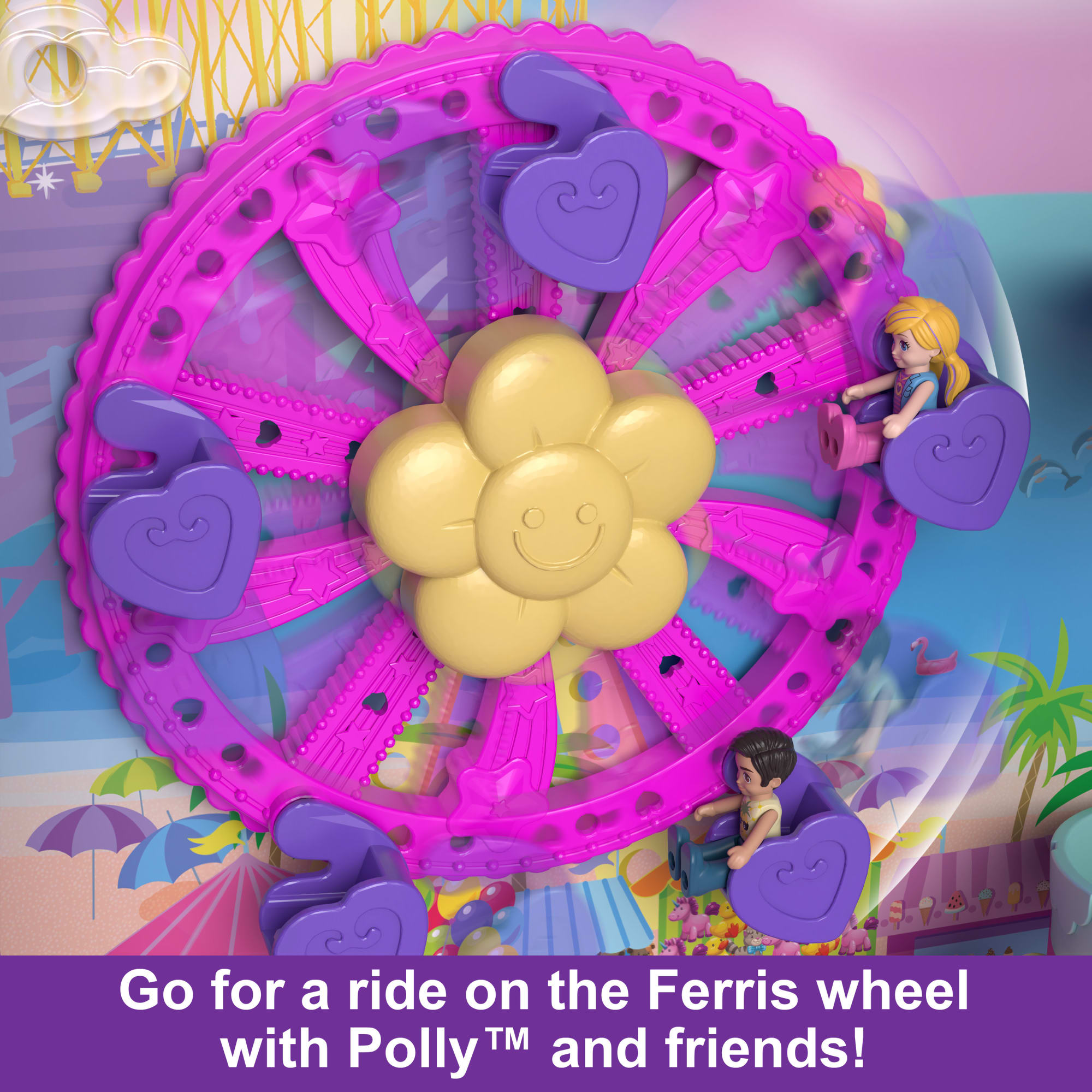 Polly Pocket Dolls Pollyville Resort Roll Away Playset - Image 5
