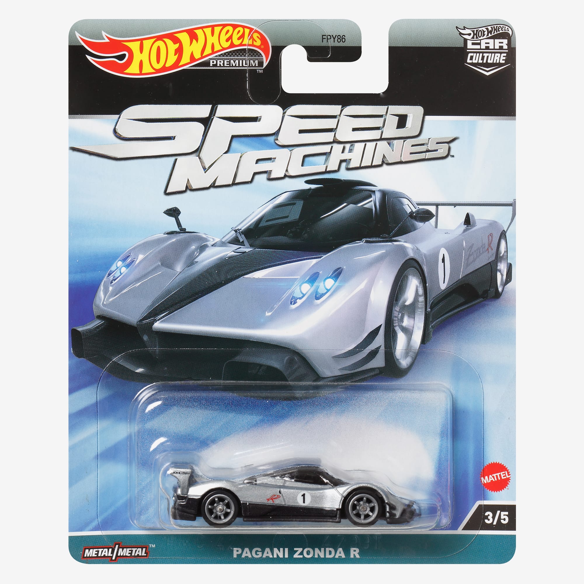 Hot Wheels Premium Car Culture Speed Machines – Pagani Zonda R - Image 3