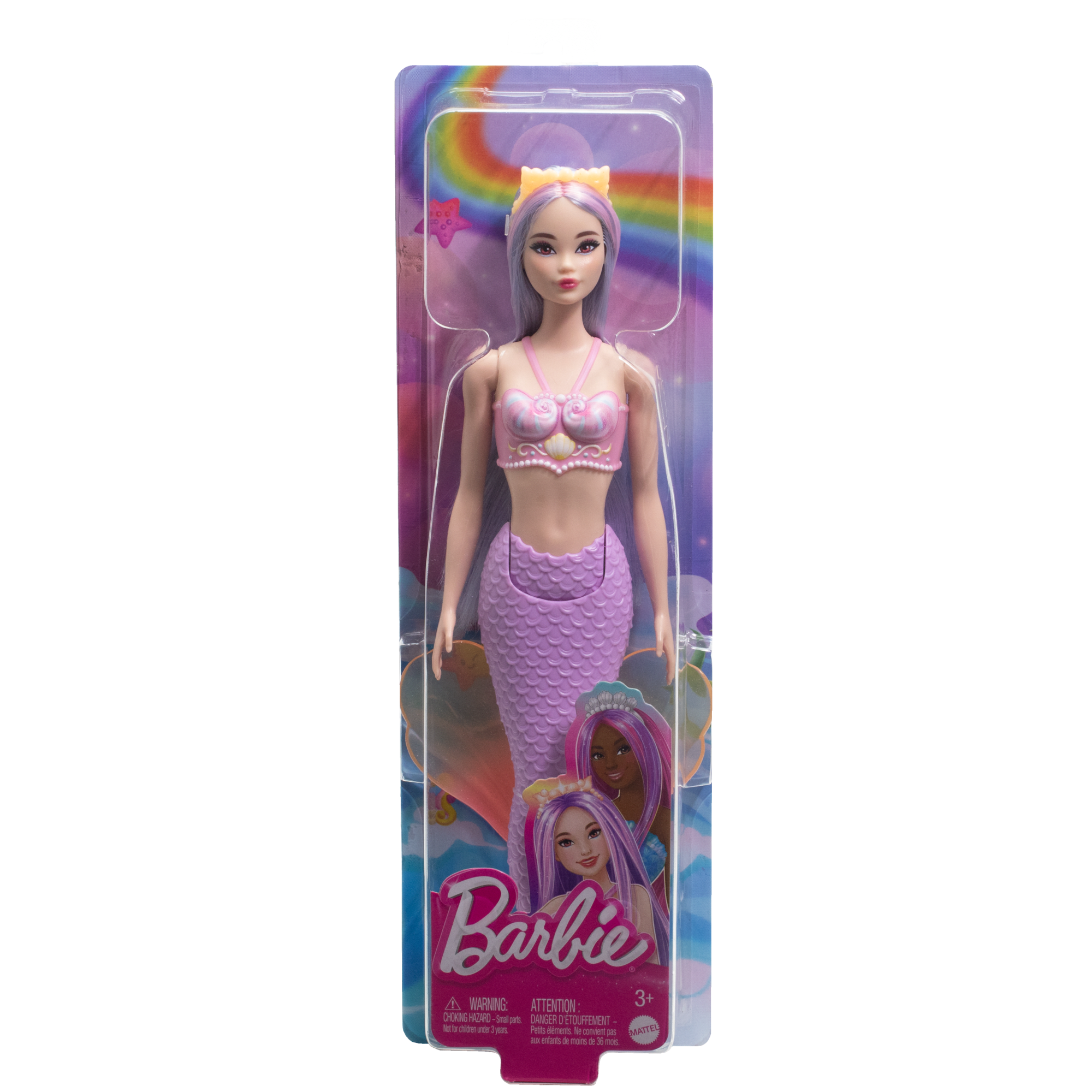 Barbie Fantasía Muñeca Sirena Cabello Lila - Image 6