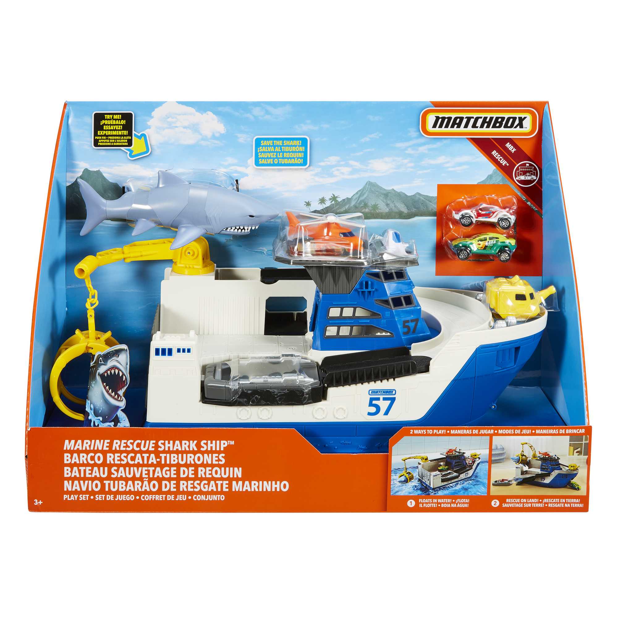 Matchbox Marine Rescue Shark Ship - Image 6