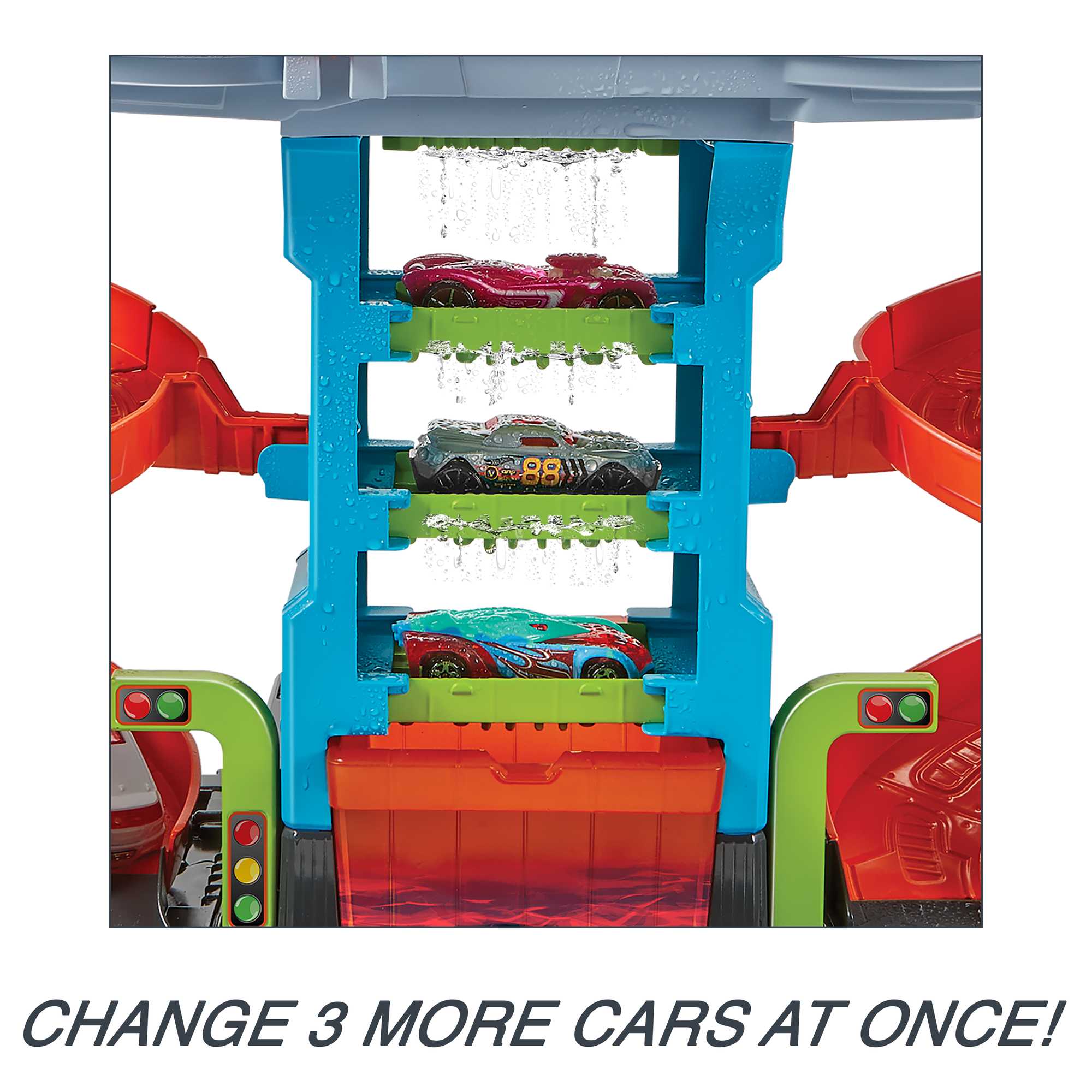 Hot Wheels City MEGA Car Wash With 1 Color Shifters Car. Toy For Kids - Image 3