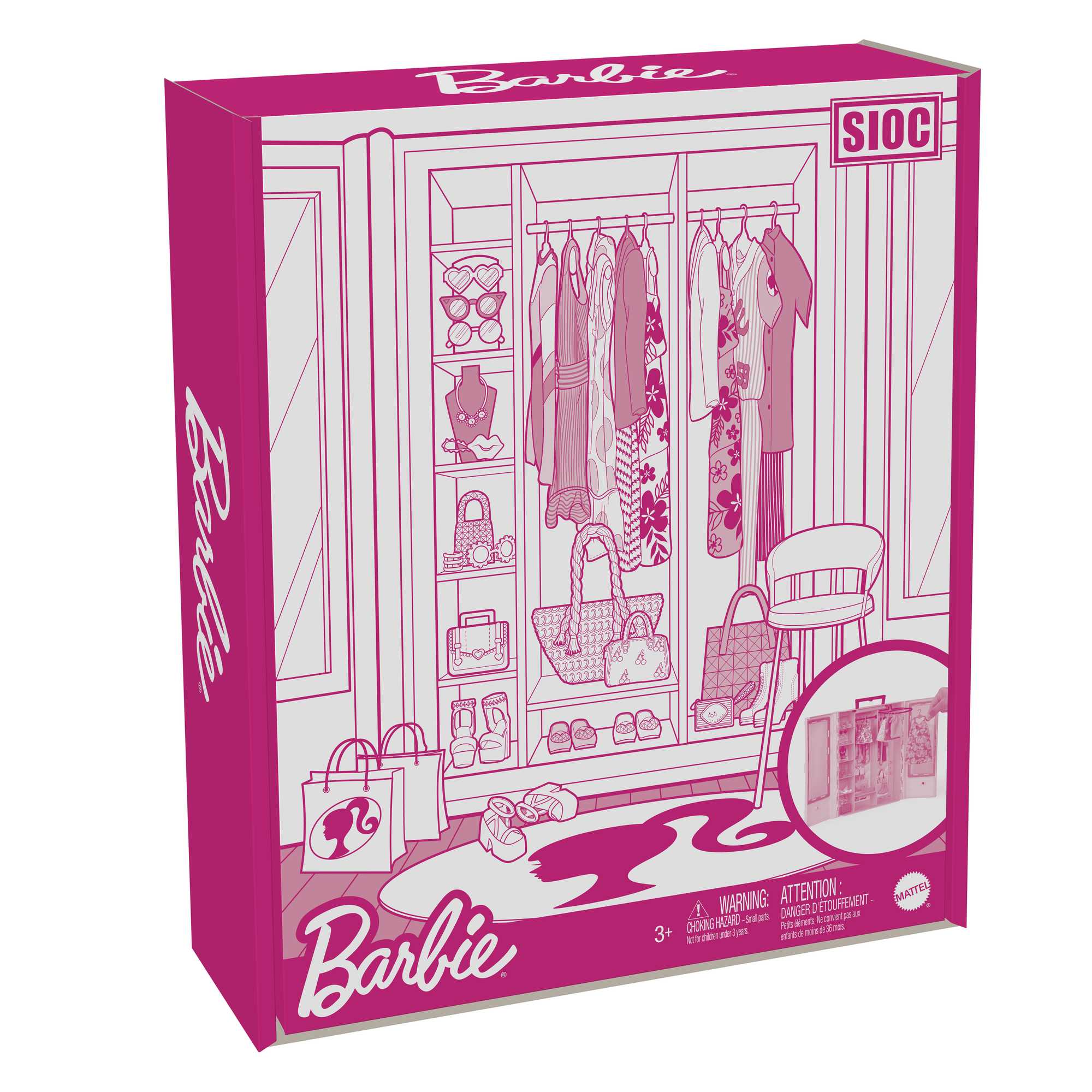 Barbie Coffret de Jeu Armoire Mode. 3 Tenues. Accessoires. 3-8 Ans - Image 6