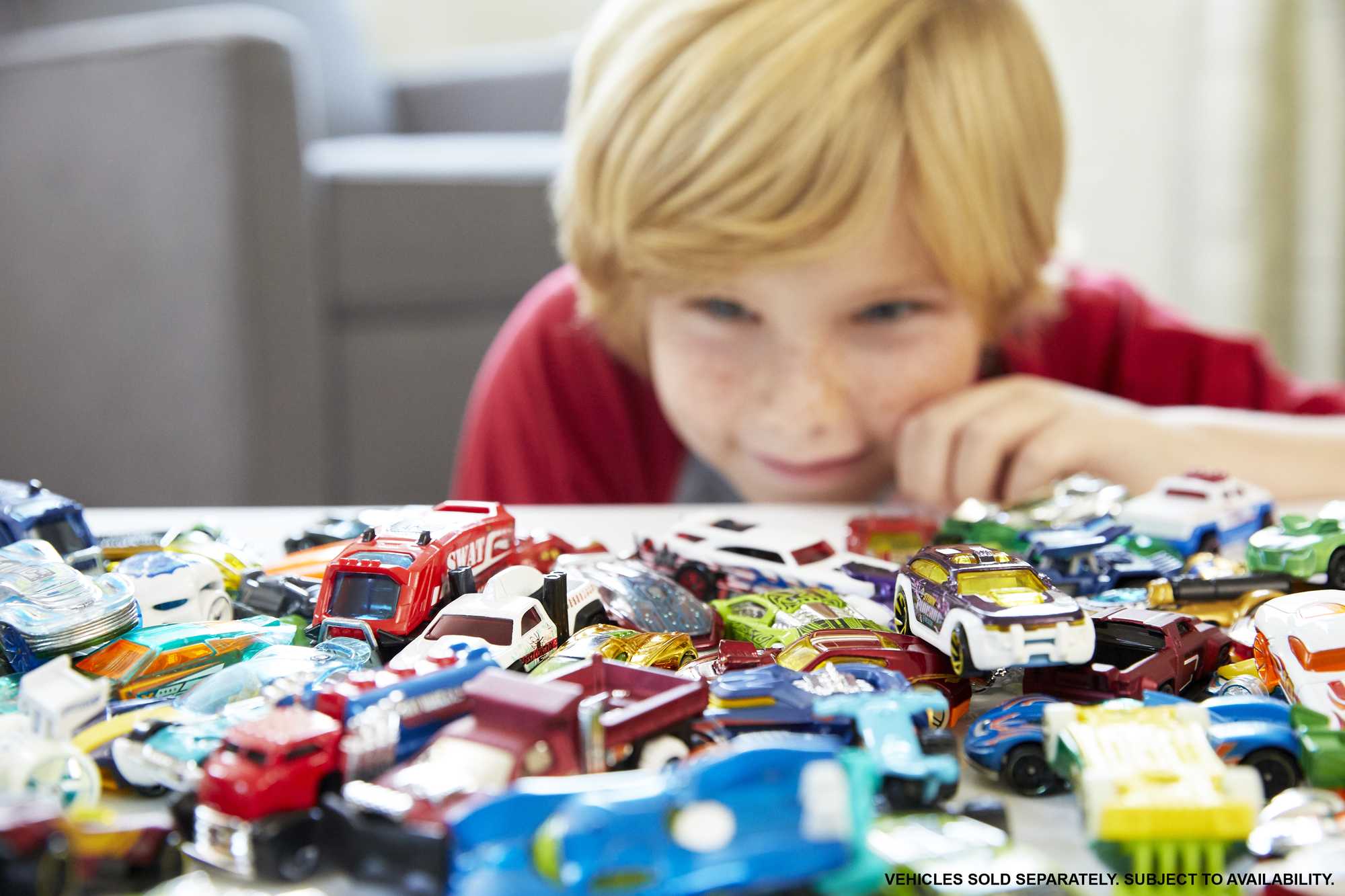 Hot Wheels Set Of 8 Basic Toy Cars & Trucks in 1:64 Scale Including 1 Exclusive Car. Styles May Vary - Image 3