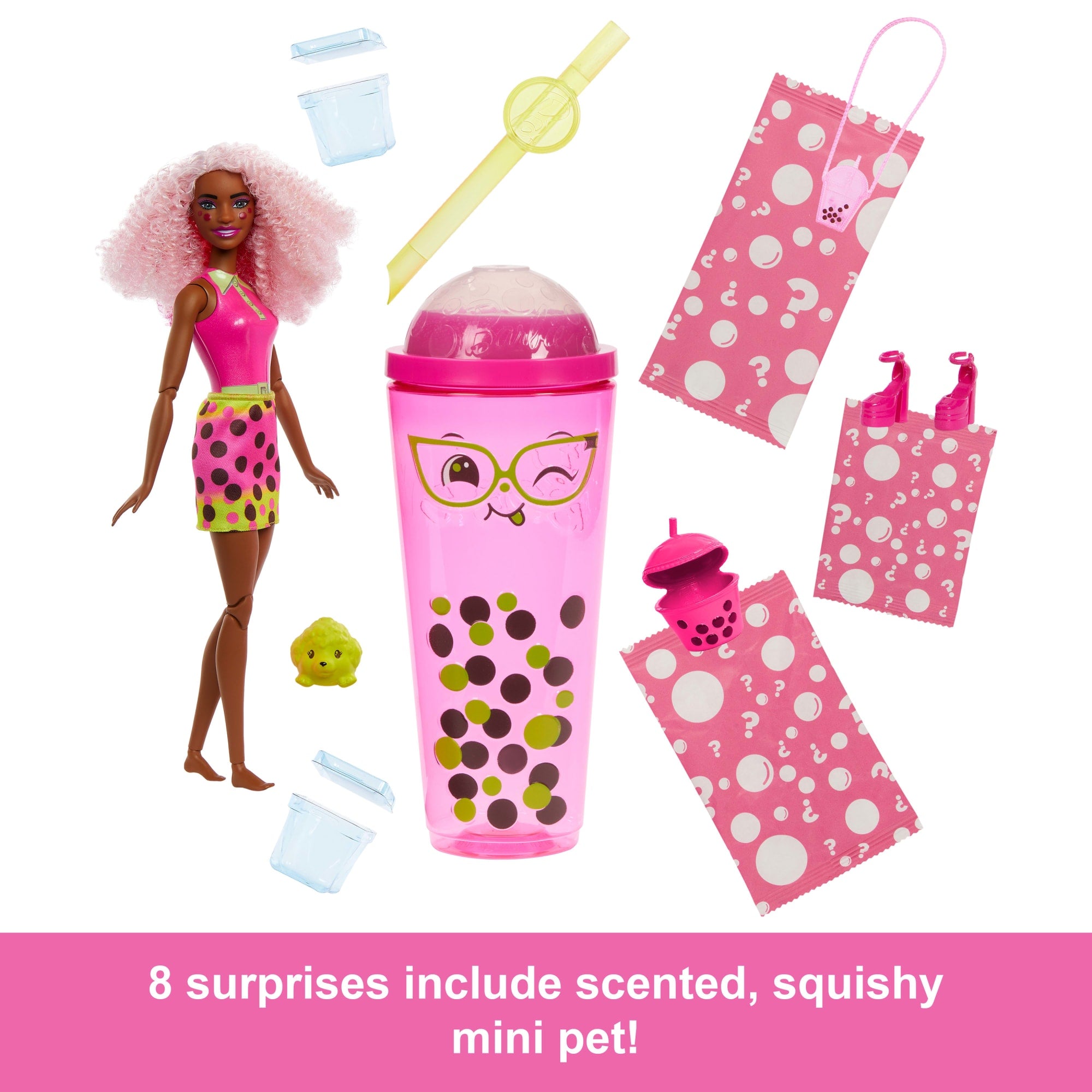 Barbie Pop Reveal Bubble Tea Series Fashion Doll & Accessories Set With 8 Surprises - Image 5
