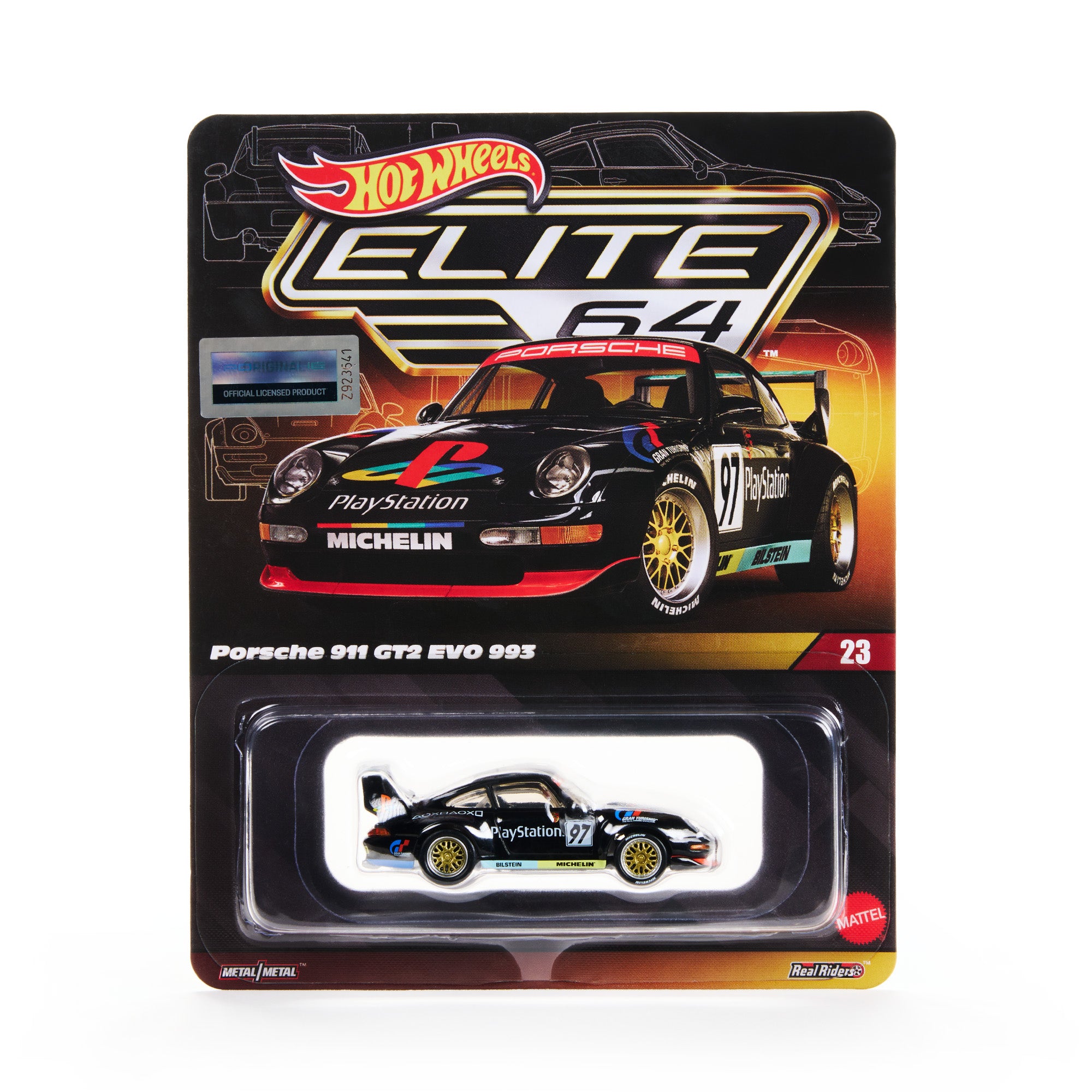 Hot Wheels Elite 64 Porsche 911 GT2 EVO 993 - Image 9
