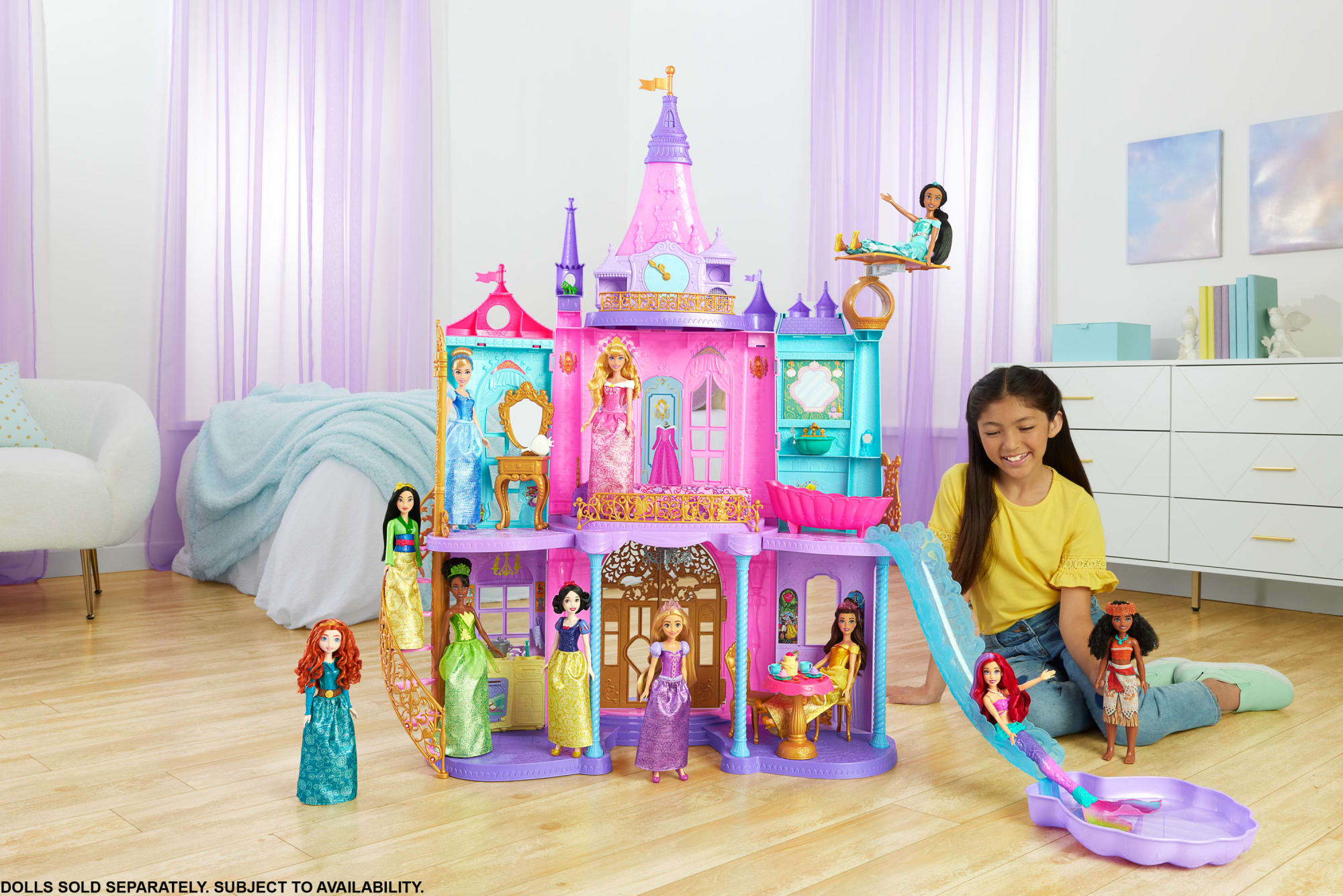 Disney Princess Ultimate Castle Doll House With Lights & Sounds & 25+ Accessories Pieces. 4 Ft Tall - Image 2