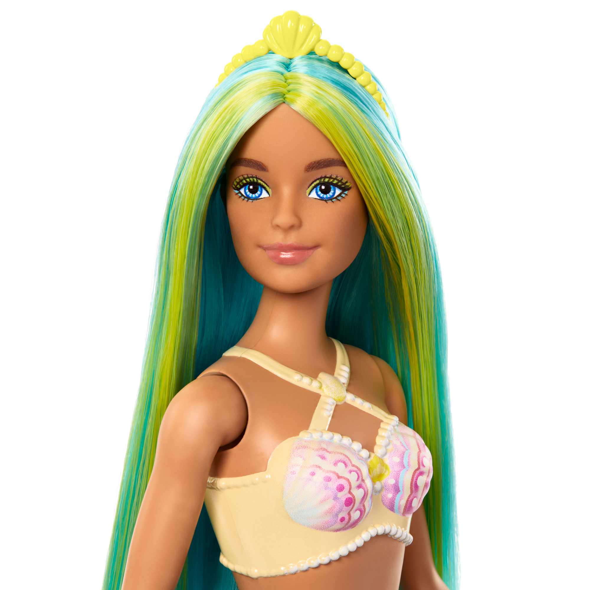 Barbie Fantasia Boneca Sereia com Cabelo Verde e Azul - Image 3