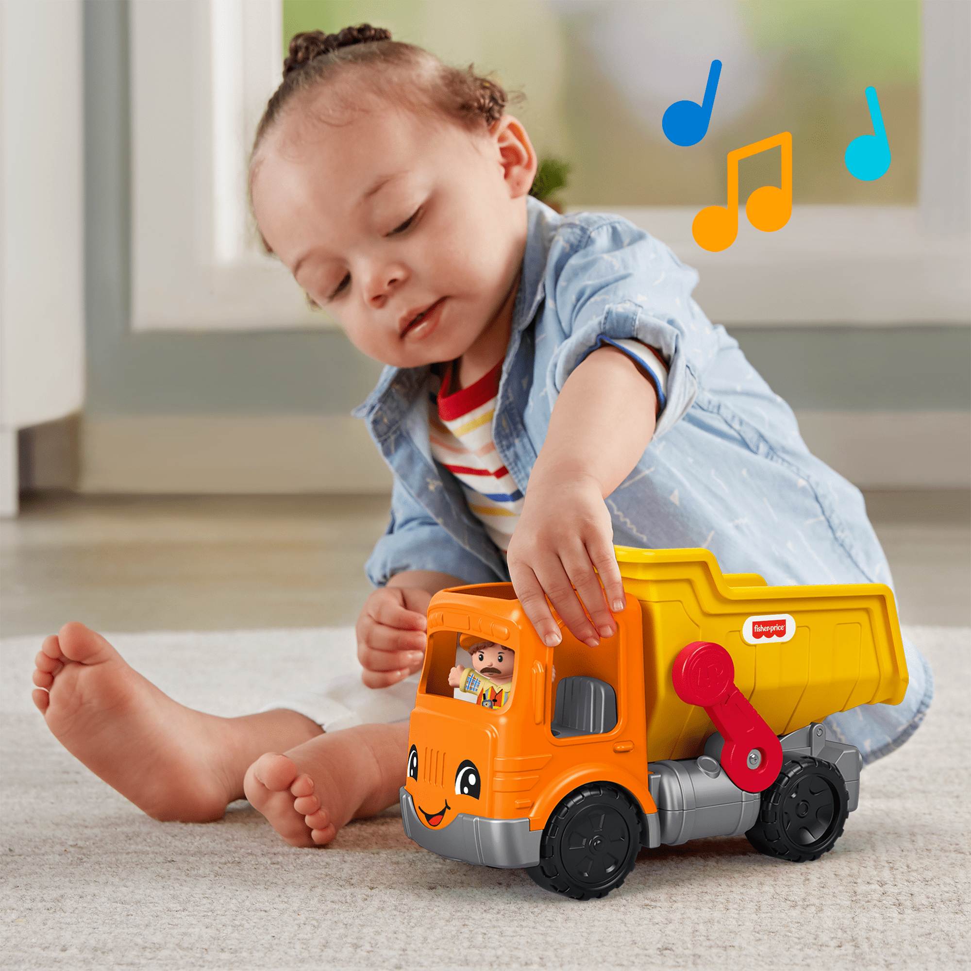 Fisher-Price Little People Camion à Benne Travail en Équipe - Image 2