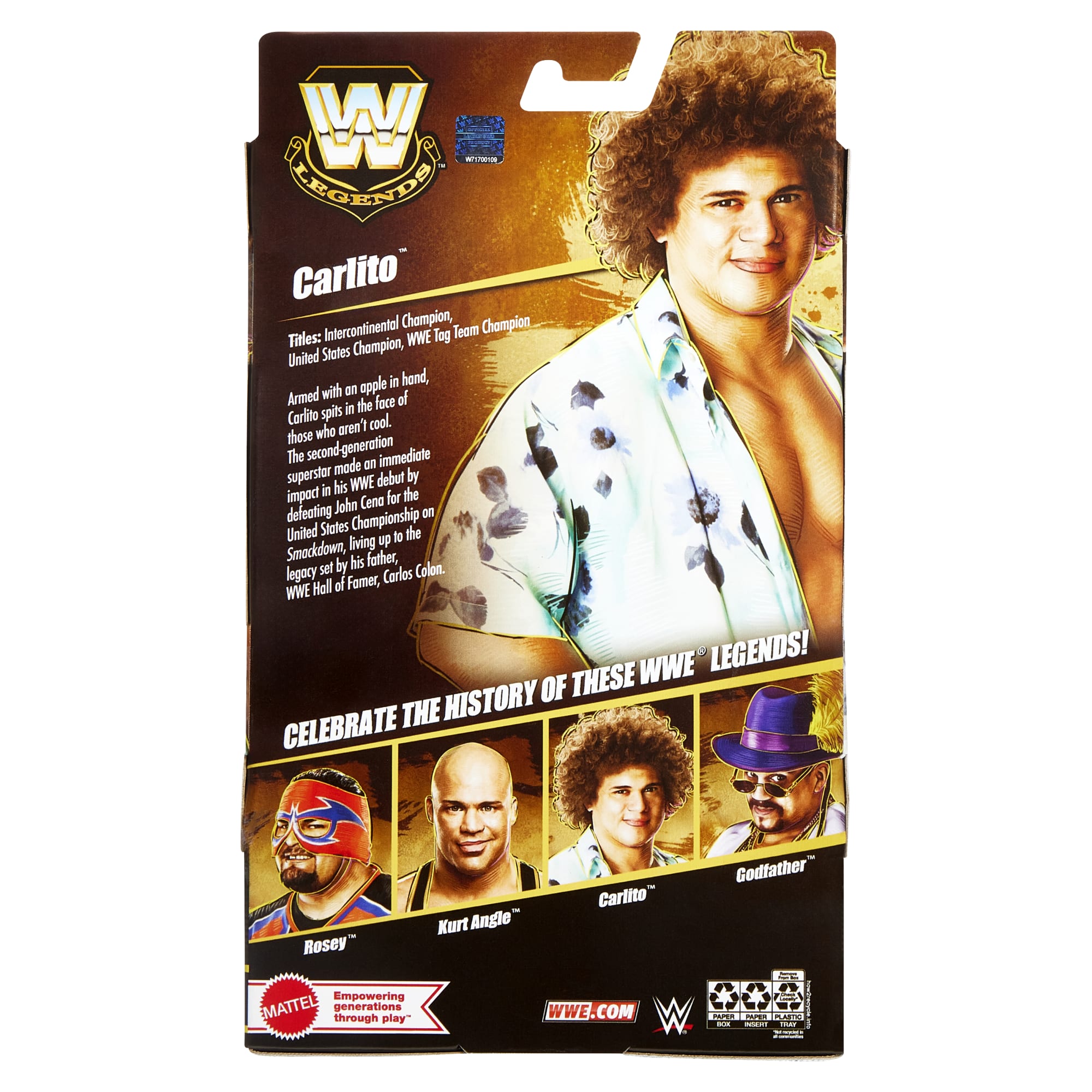WWE Elite Legends Carlito Action Figure & Accessories. Series 26 Collectible Set. 6-inch - Image 3