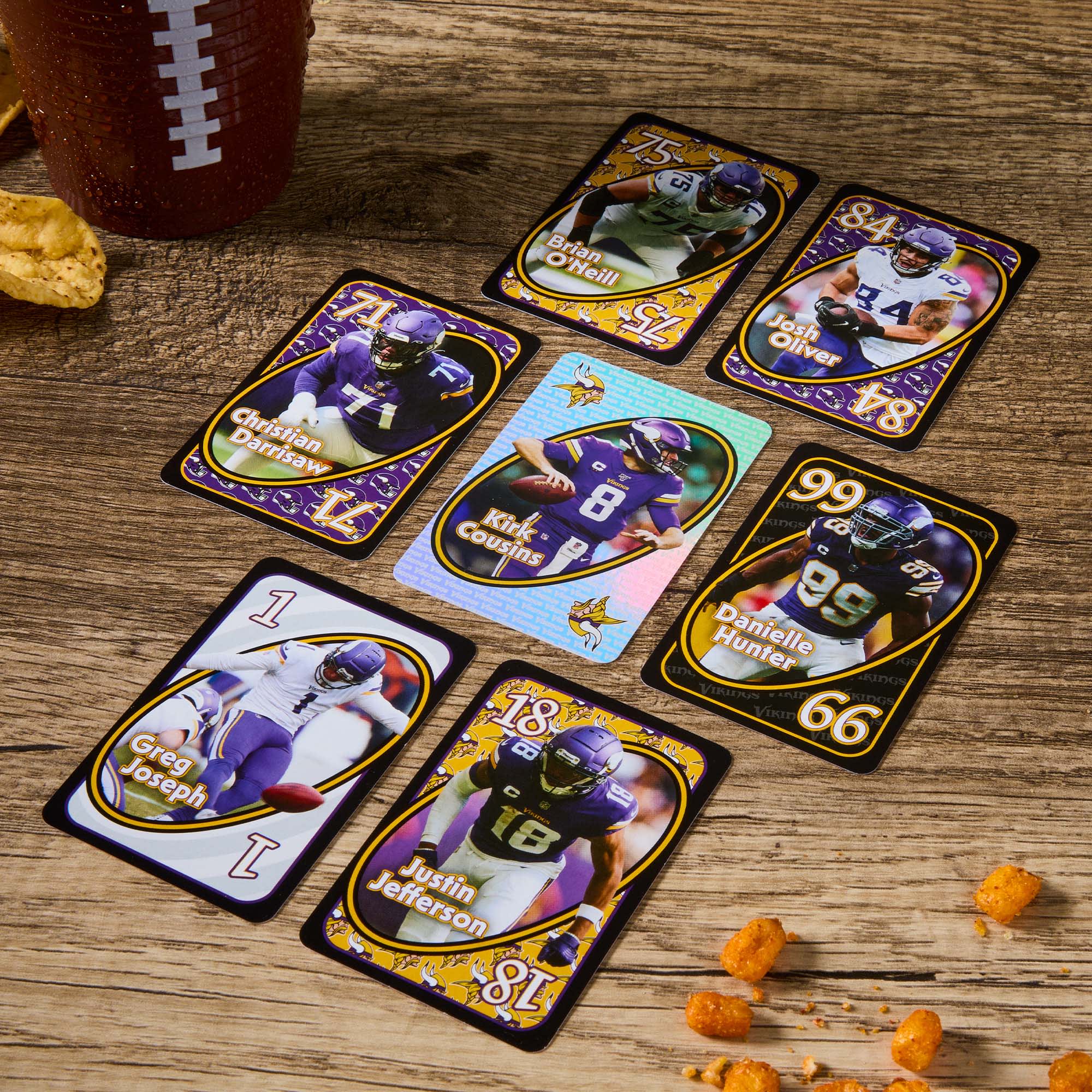 UNO Fandom NFL Minnesota Vikings Game Deck - Image 4